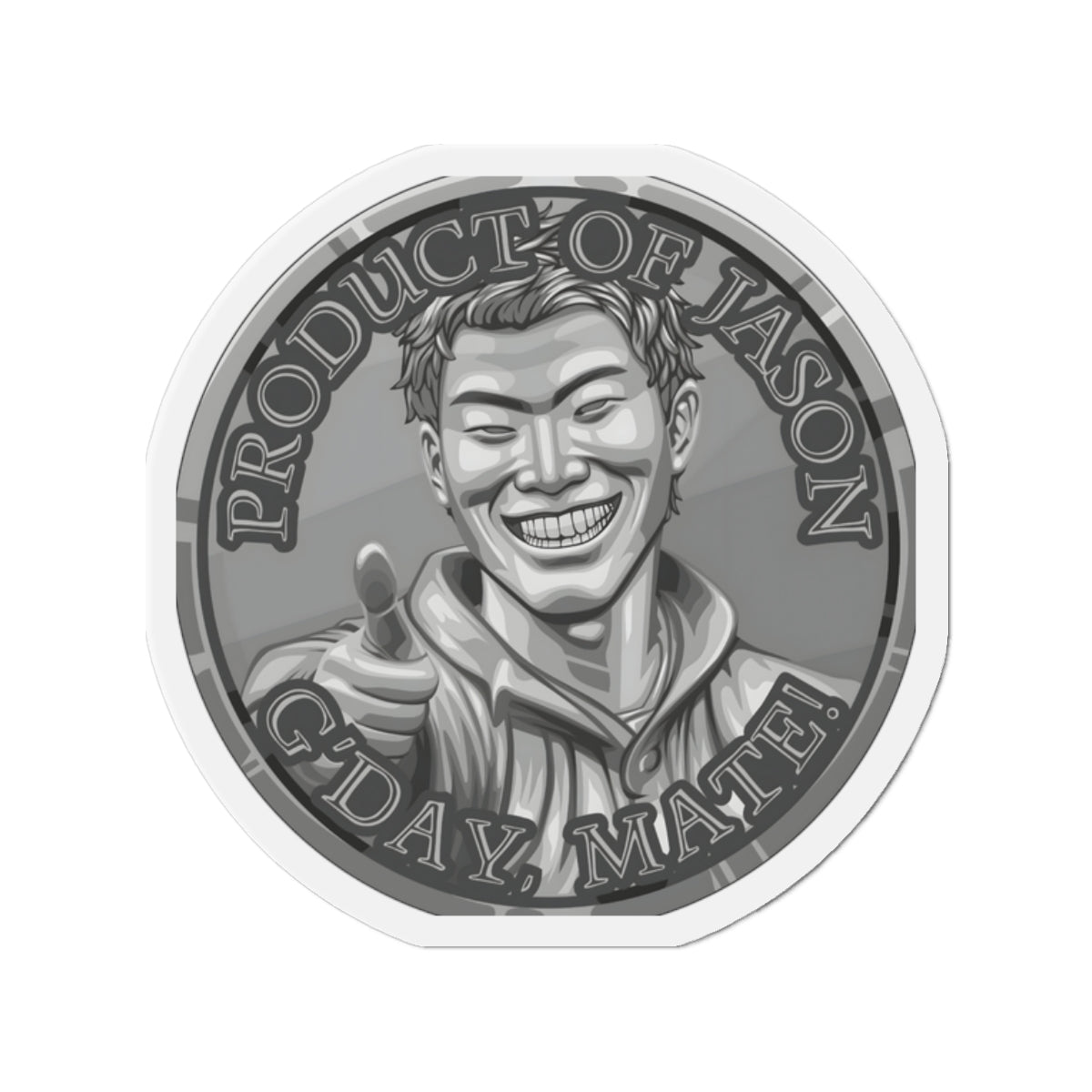 Silver Spirit Coin Magnet of He Who Fights With Monsters Jason Asano Silver Magnet G'day Mate Product of Jason Magnet Silver Ranker Magnet