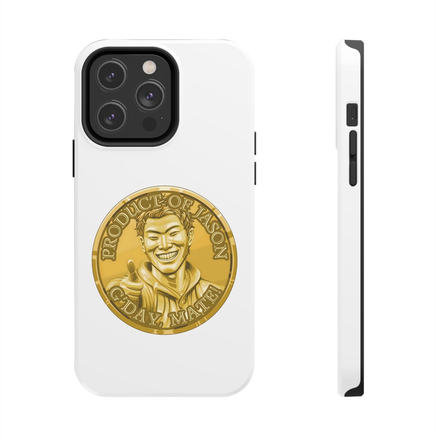 iPhone and Samsung Gold Spirit Coin Tough Phone Case - Durable Protection