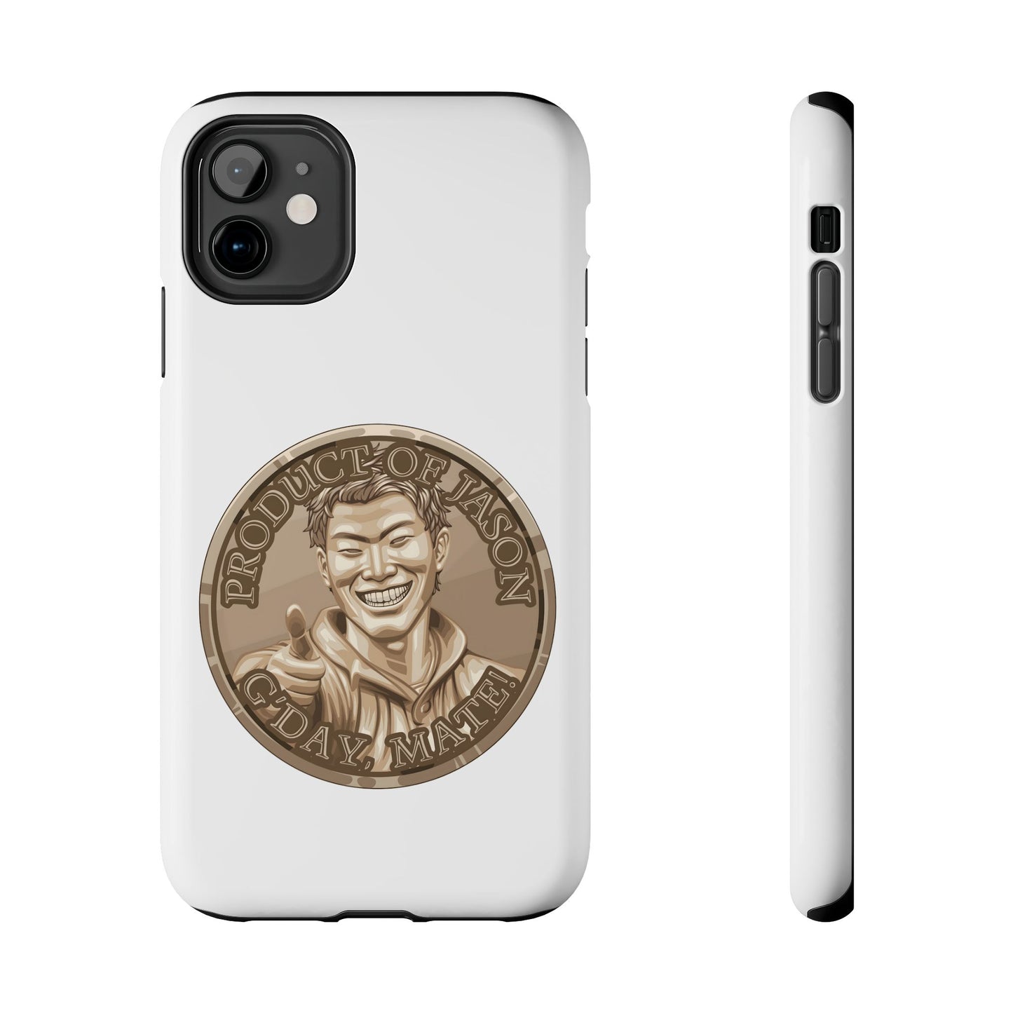 iPhone and Samsung Bronze Spirit Coin Tough Phone Case - Durable Protection