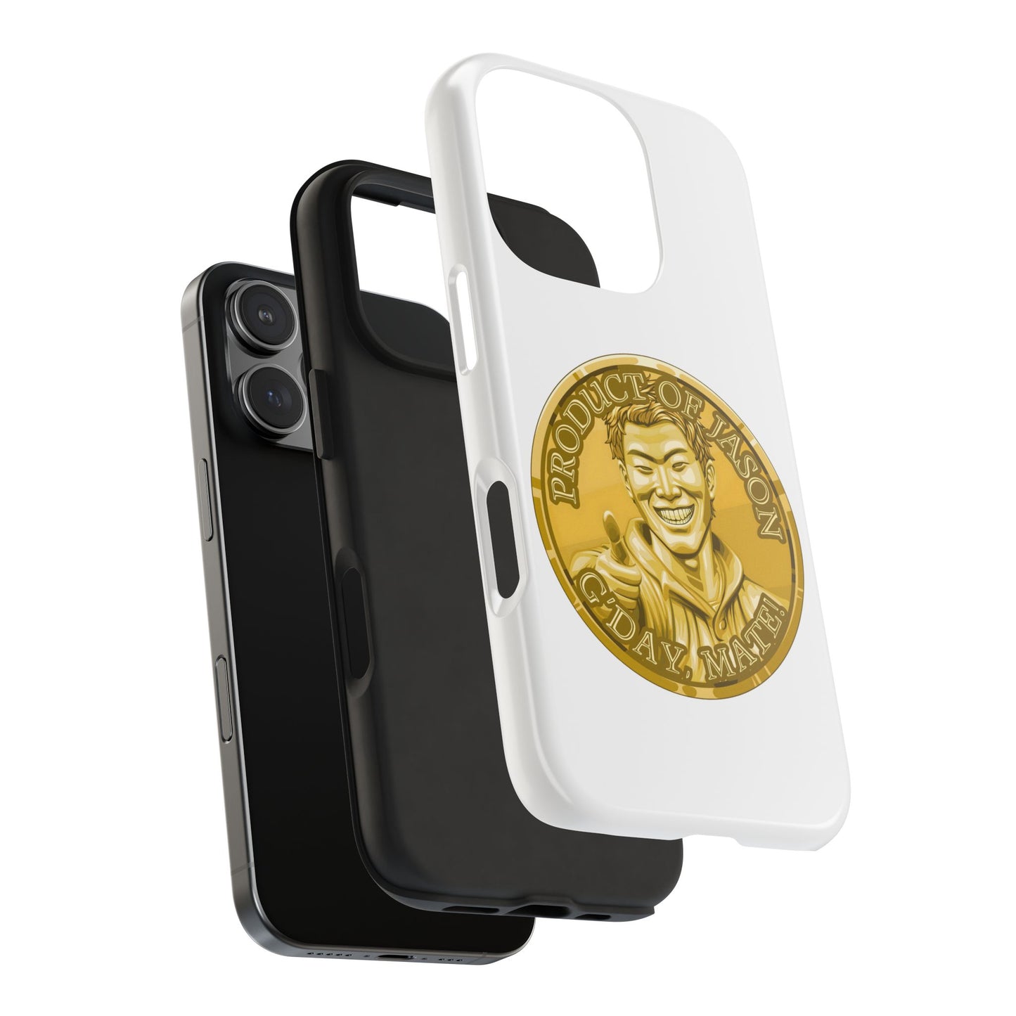 iPhone and Samsung Gold Spirit Coin Tough Phone Case - Durable Protection
