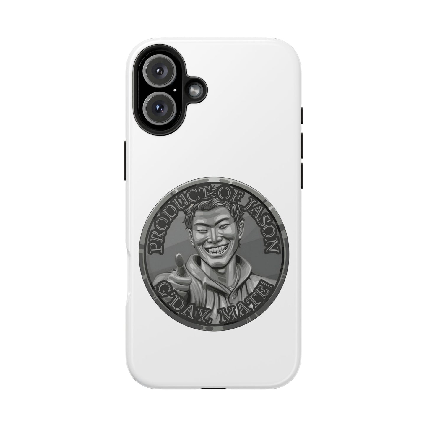 iPhone and Samsung Iron Spirit Coin Tough Phone Case - Durable Protection