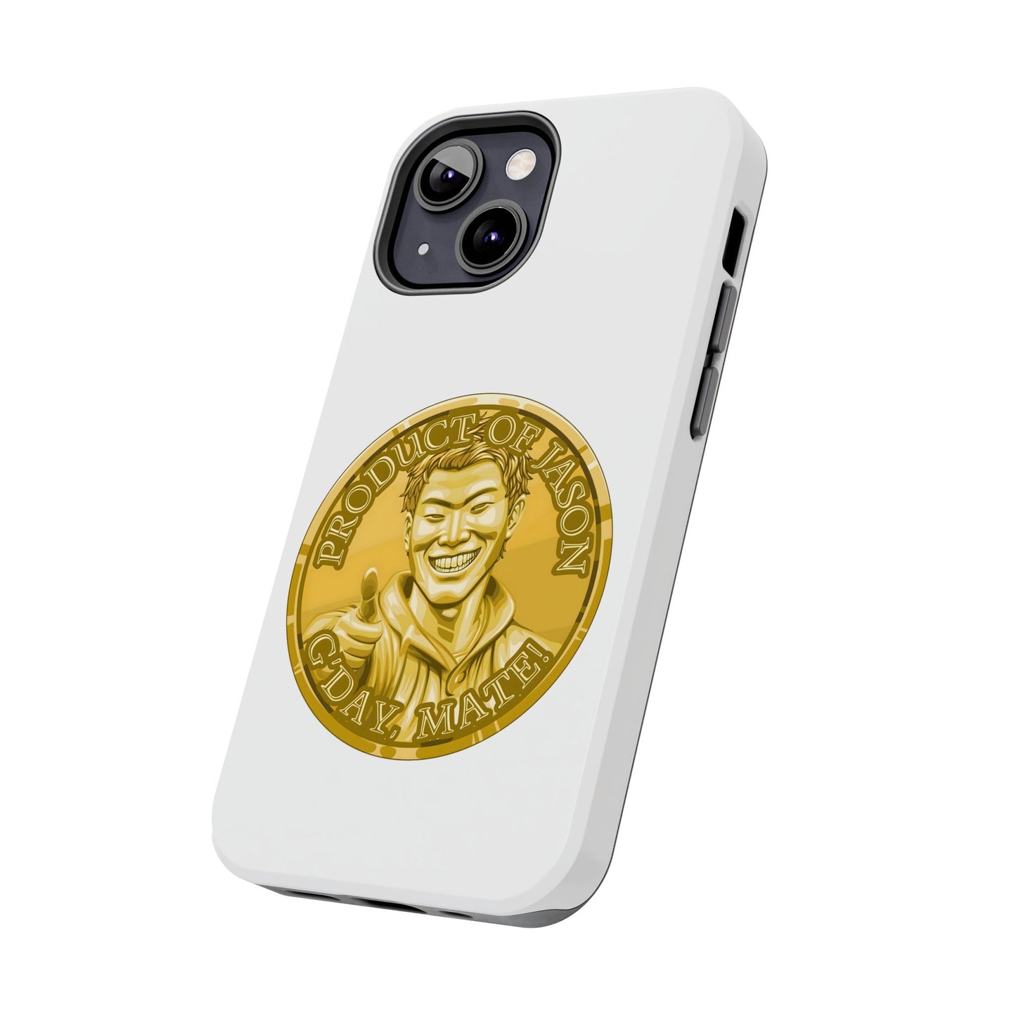 iPhone and Samsung Gold Spirit Coin Tough Phone Case - Durable Protection