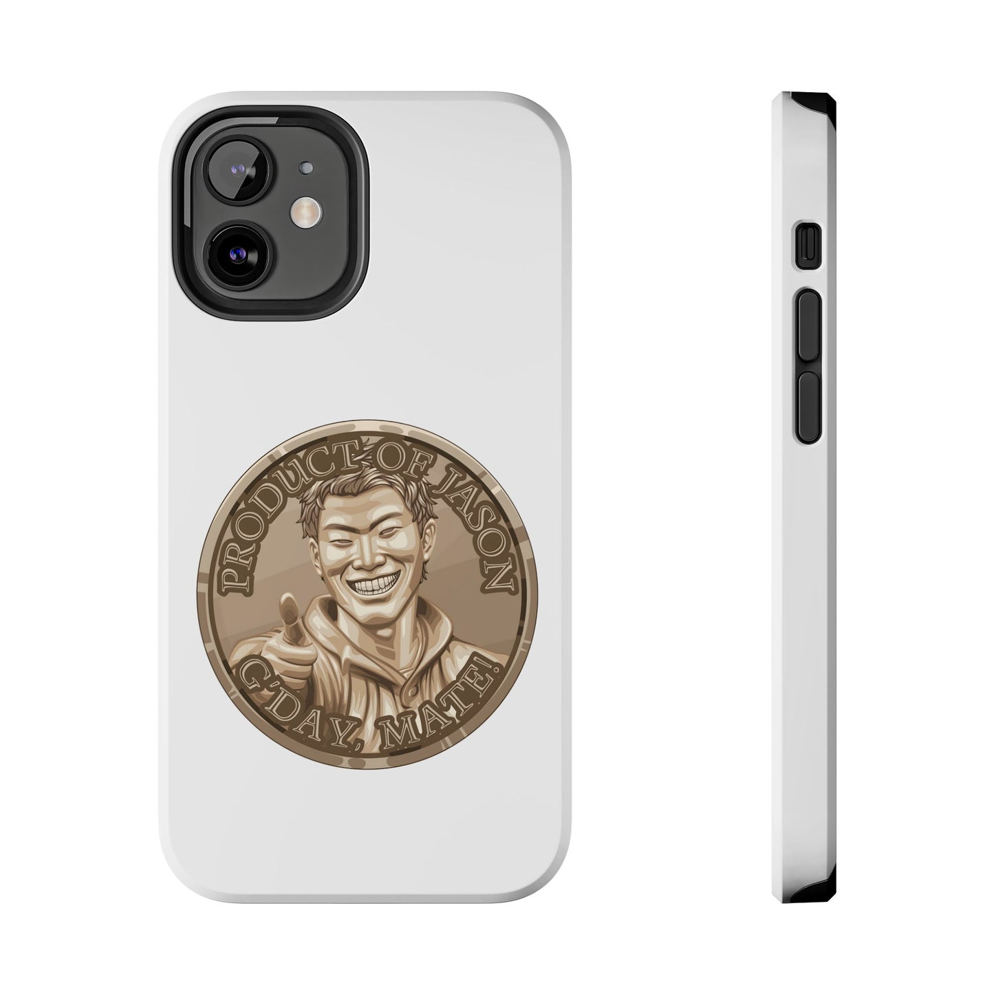 iPhone and Samsung Bronze Spirit Coin Tough Phone Case - Durable Protection