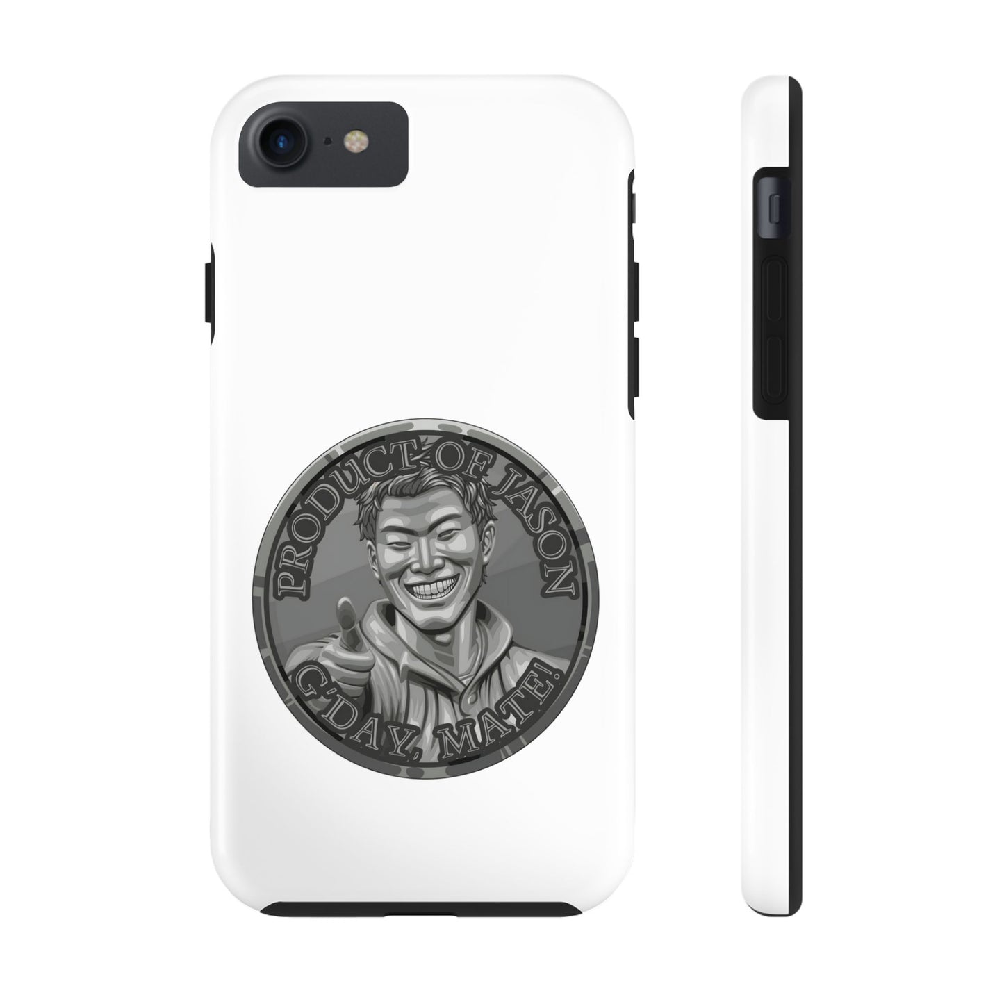 iPhone and Samsung Iron Spirit Coin Tough Phone Case - Durable Protection