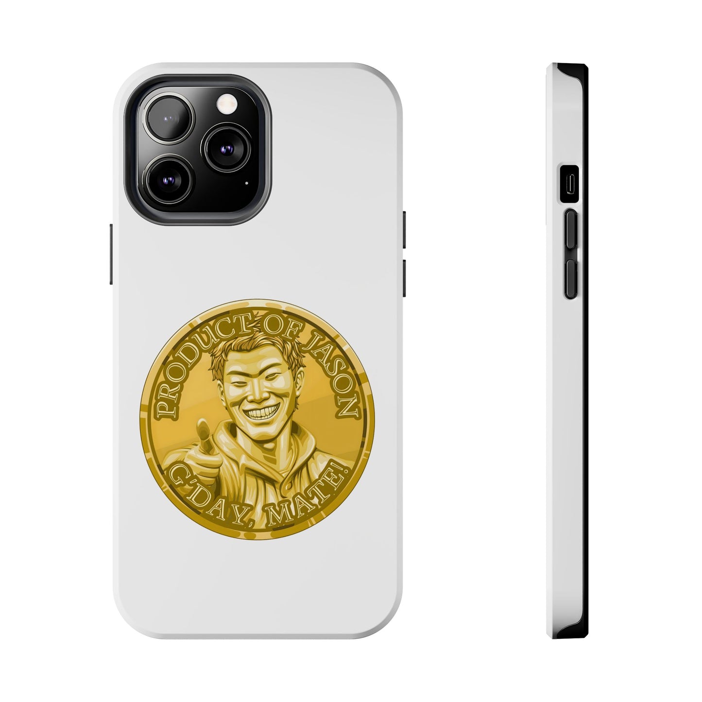iPhone and Samsung Gold Spirit Coin Tough Phone Case - Durable Protection