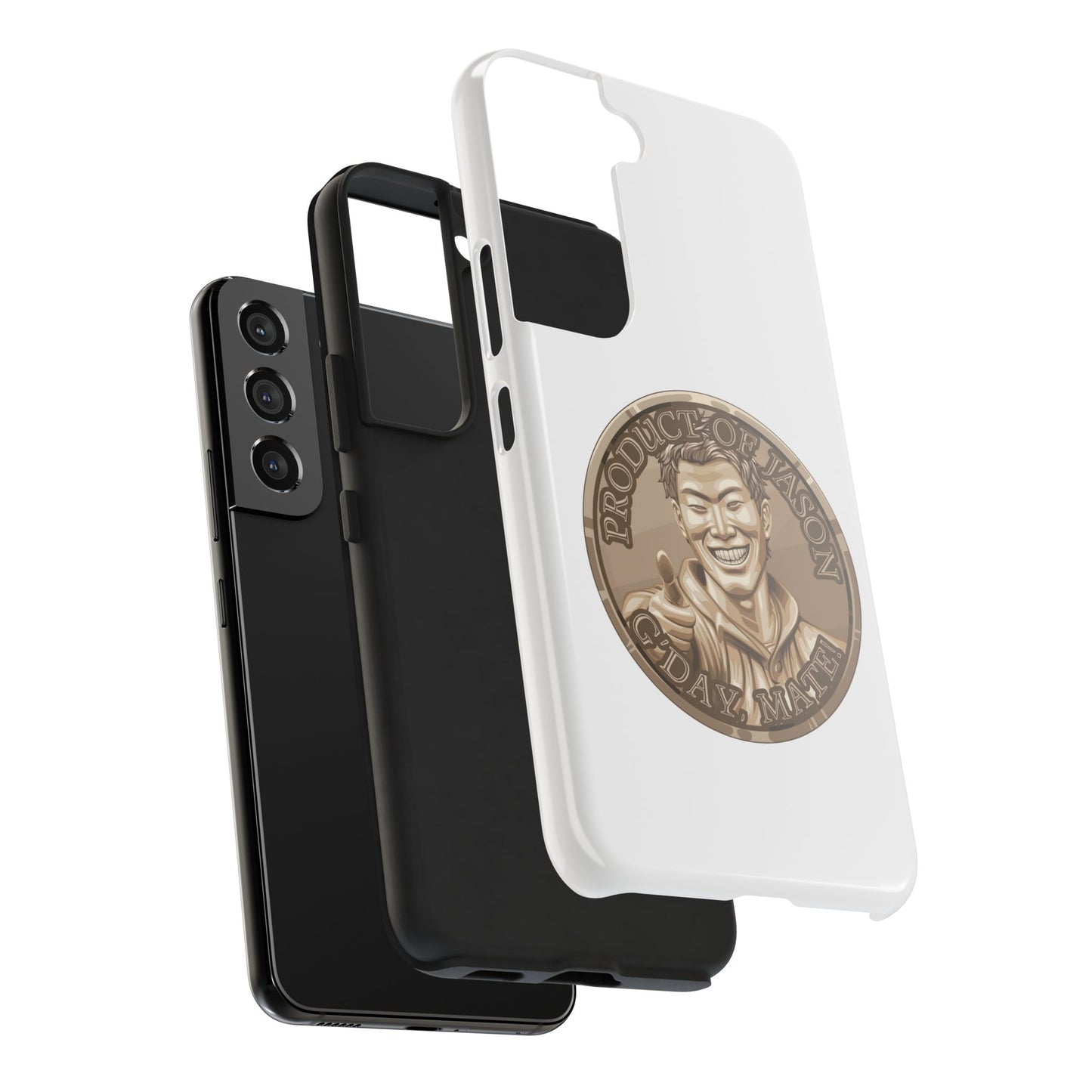 iPhone and Samsung Bronze Spirit Coin Tough Phone Case - Durable Protection
