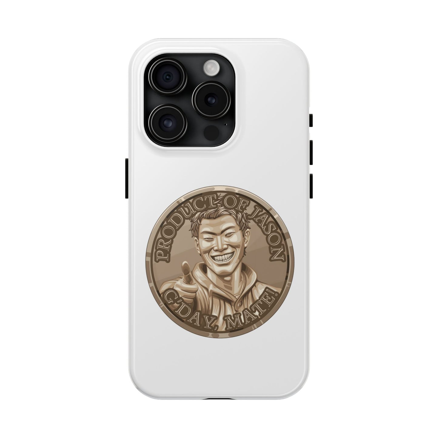 iPhone and Samsung Bronze Spirit Coin Tough Phone Case - Durable Protection