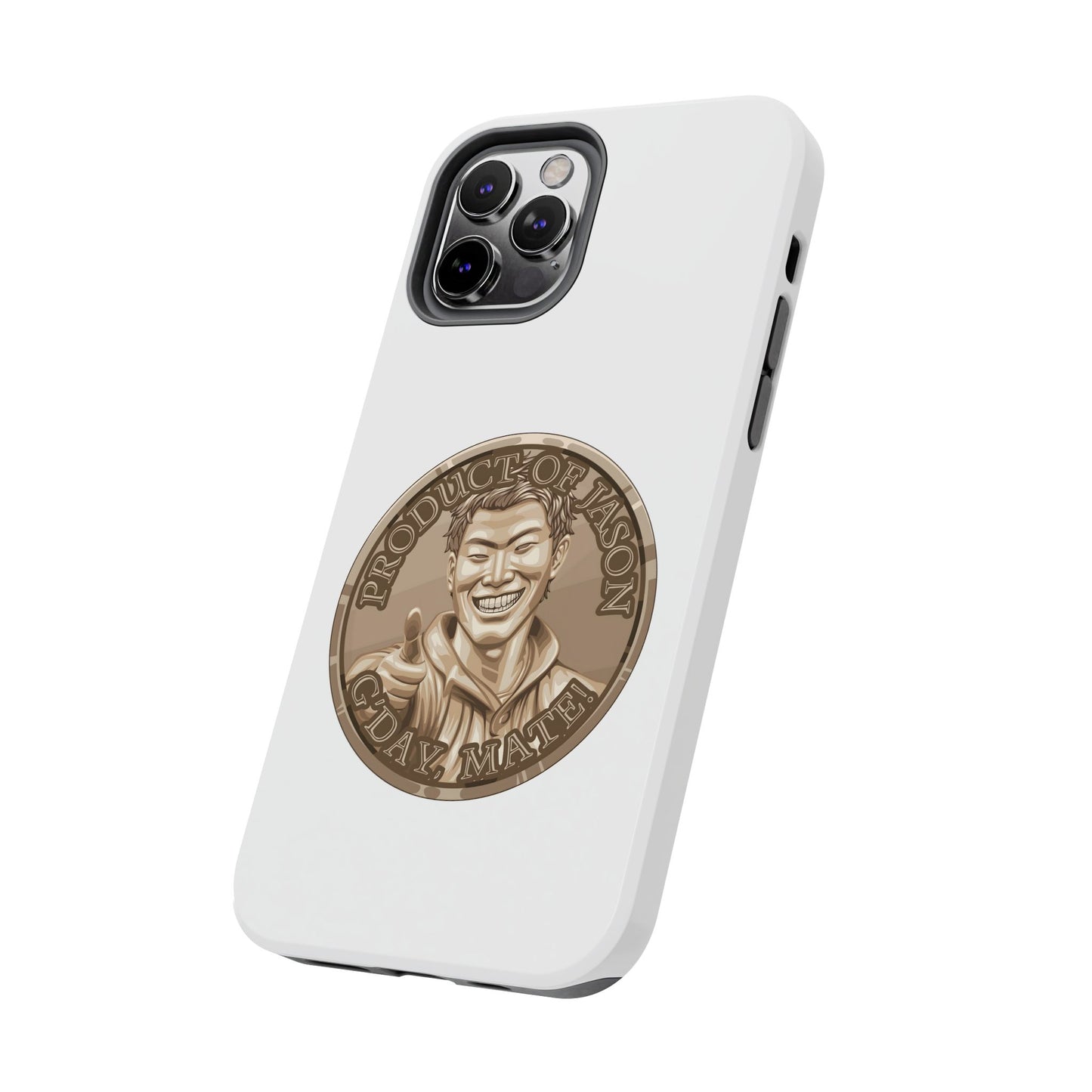 iPhone and Samsung Bronze Spirit Coin Tough Phone Case - Durable Protection
