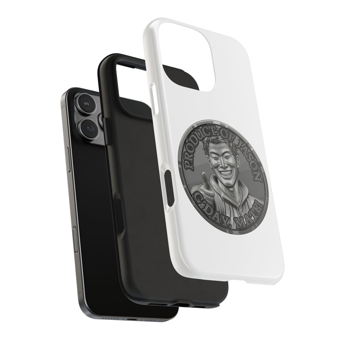 iPhone and Samsung Iron Spirit Coin Tough Phone Case - Durable Protection