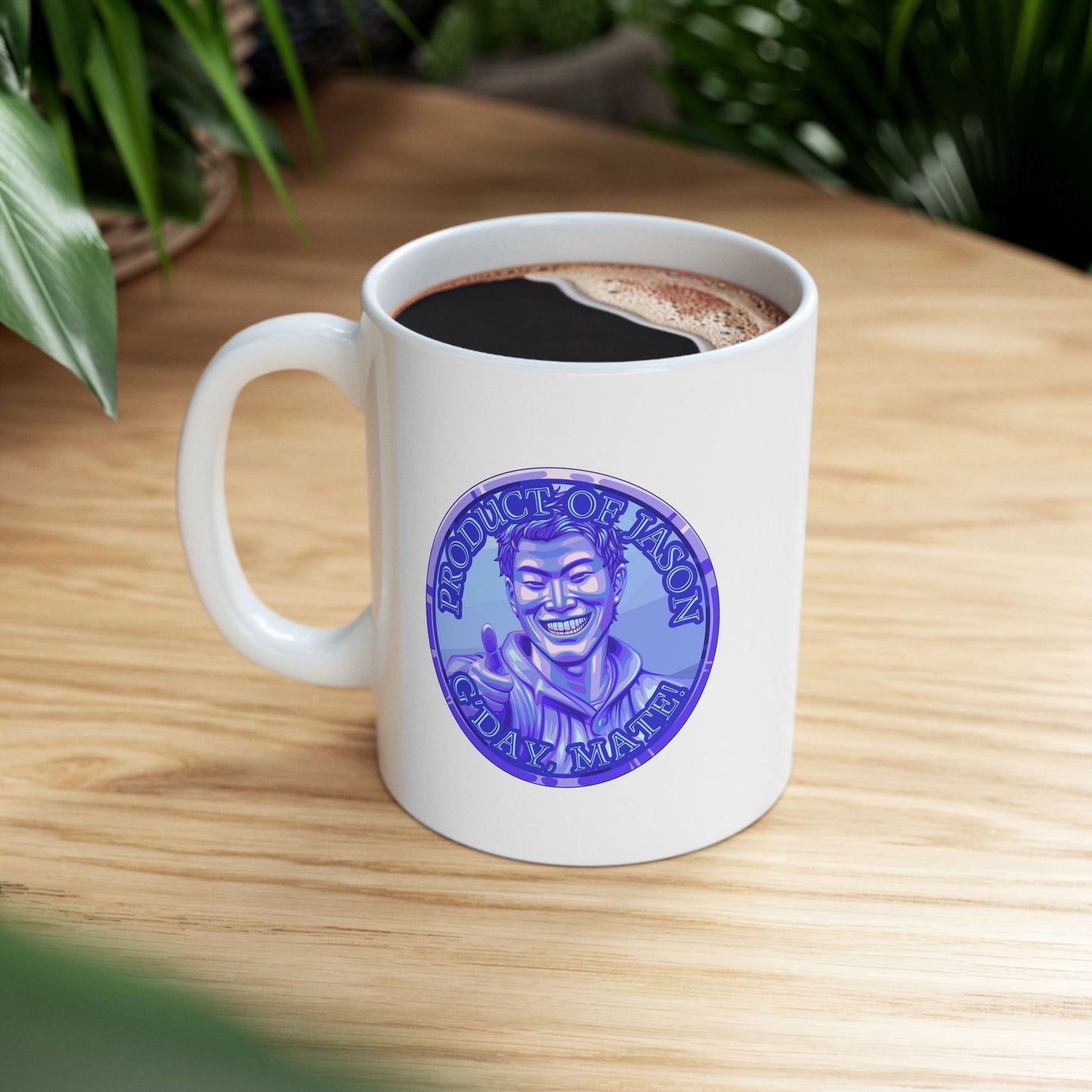 Diamond Spirit Coin Coffee Mug of He Who Fights With Monsters Jason Asano Diamond Coin Coffee Mug G'day Mate Product of Jason Coffee Mug