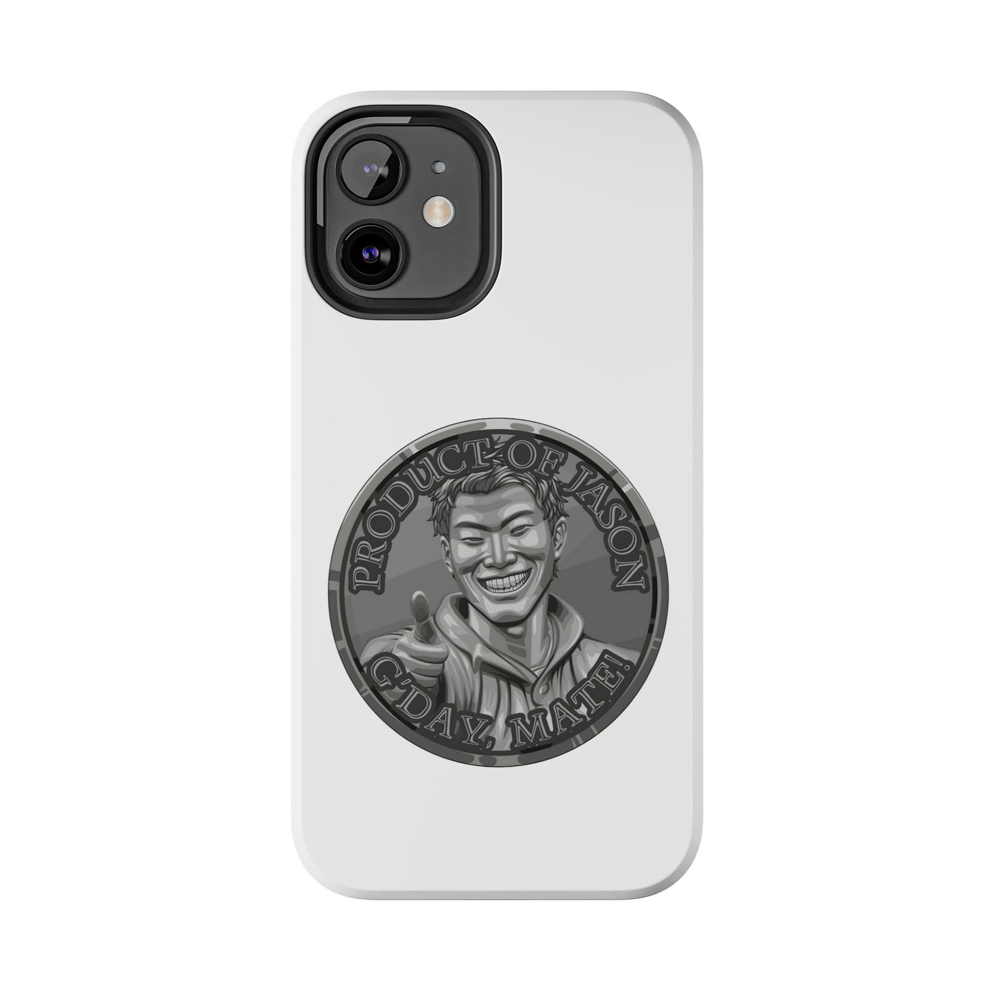 iPhone and Samsung Iron Spirit Coin Tough Phone Case - Durable Protection