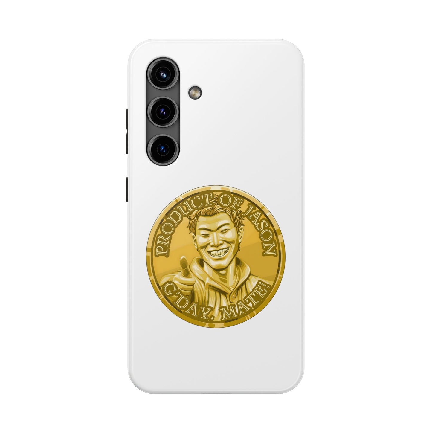 iPhone and Samsung Gold Spirit Coin Tough Phone Case - Durable Protection