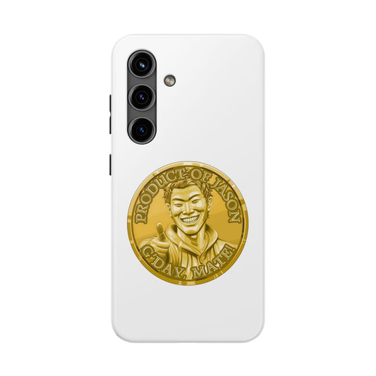 iPhone and Samsung Gold Spirit Coin Tough Phone Case - Durable Protection