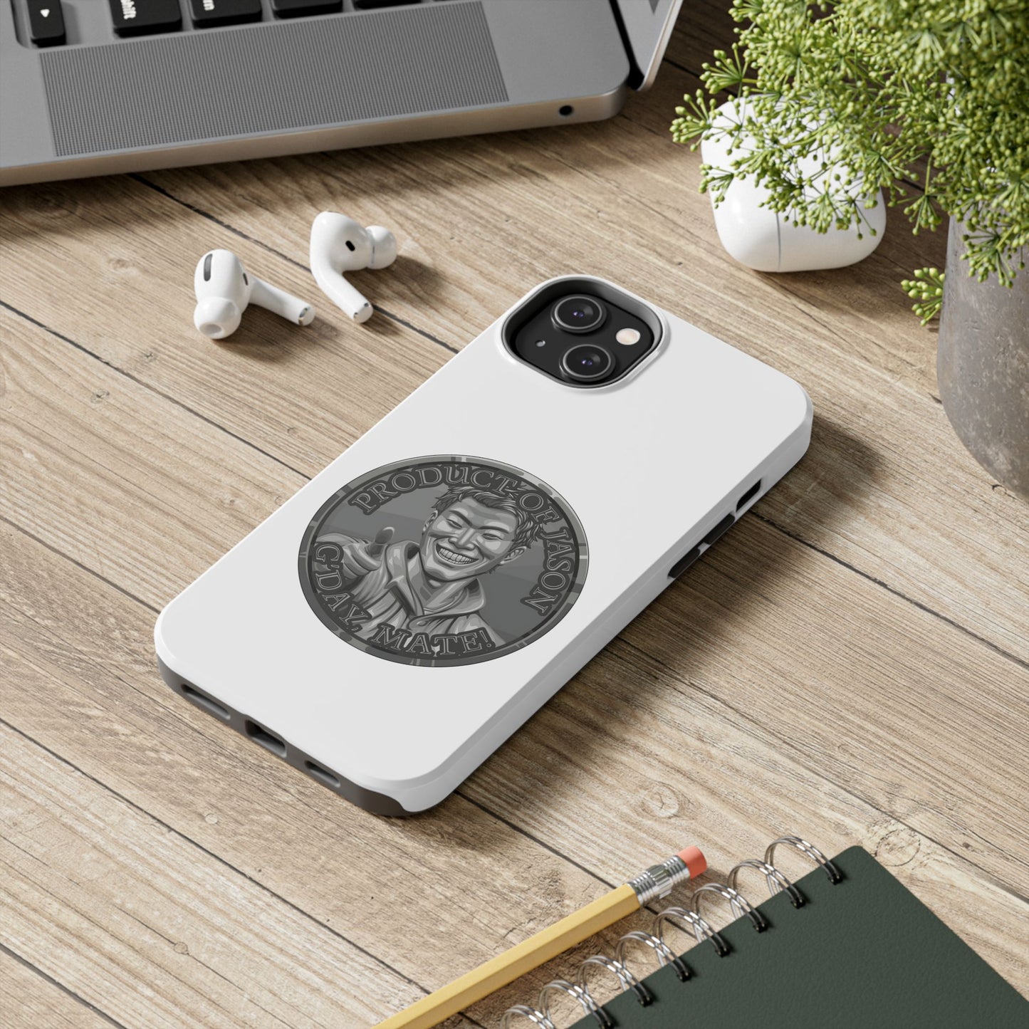 iPhone and Samsung Iron Spirit Coin Tough Phone Case - Durable Protection