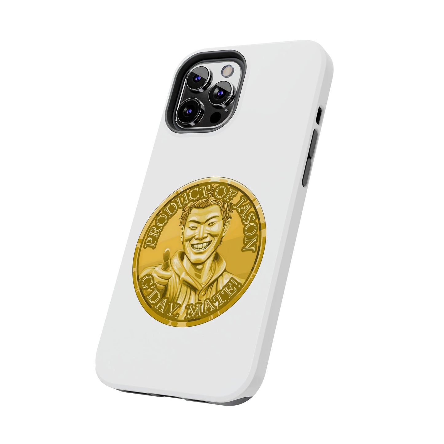 iPhone and Samsung Gold Spirit Coin Tough Phone Case - Durable Protection