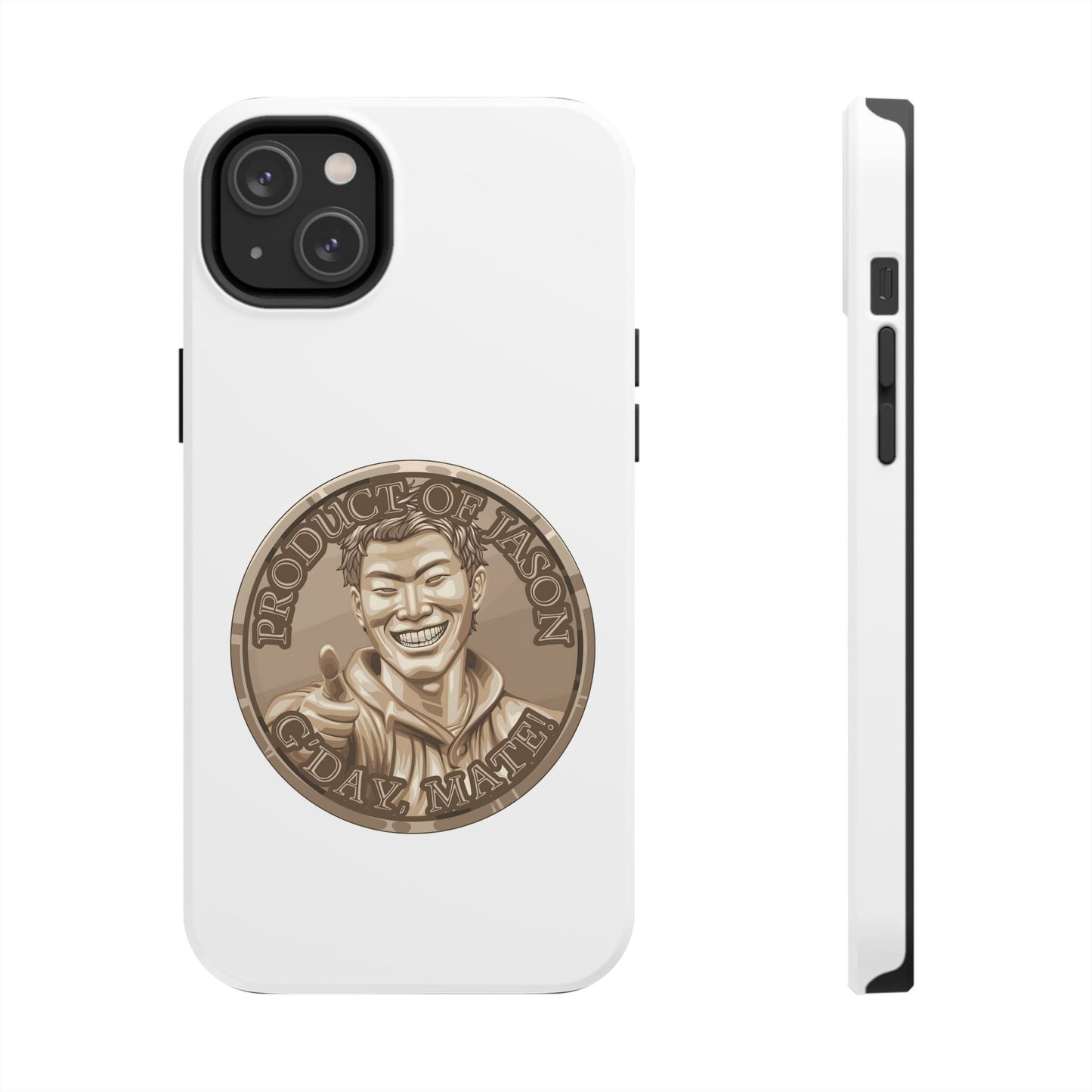 iPhone and Samsung Bronze Spirit Coin Tough Phone Case - Durable Protection