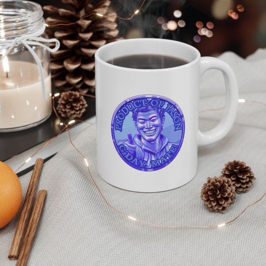 Diamond Spirit Coin Coffee Mug of He Who Fights With Monsters Jason Asano Diamond Coin Coffee Mug G'day Mate Product of Jason Coffee Mug