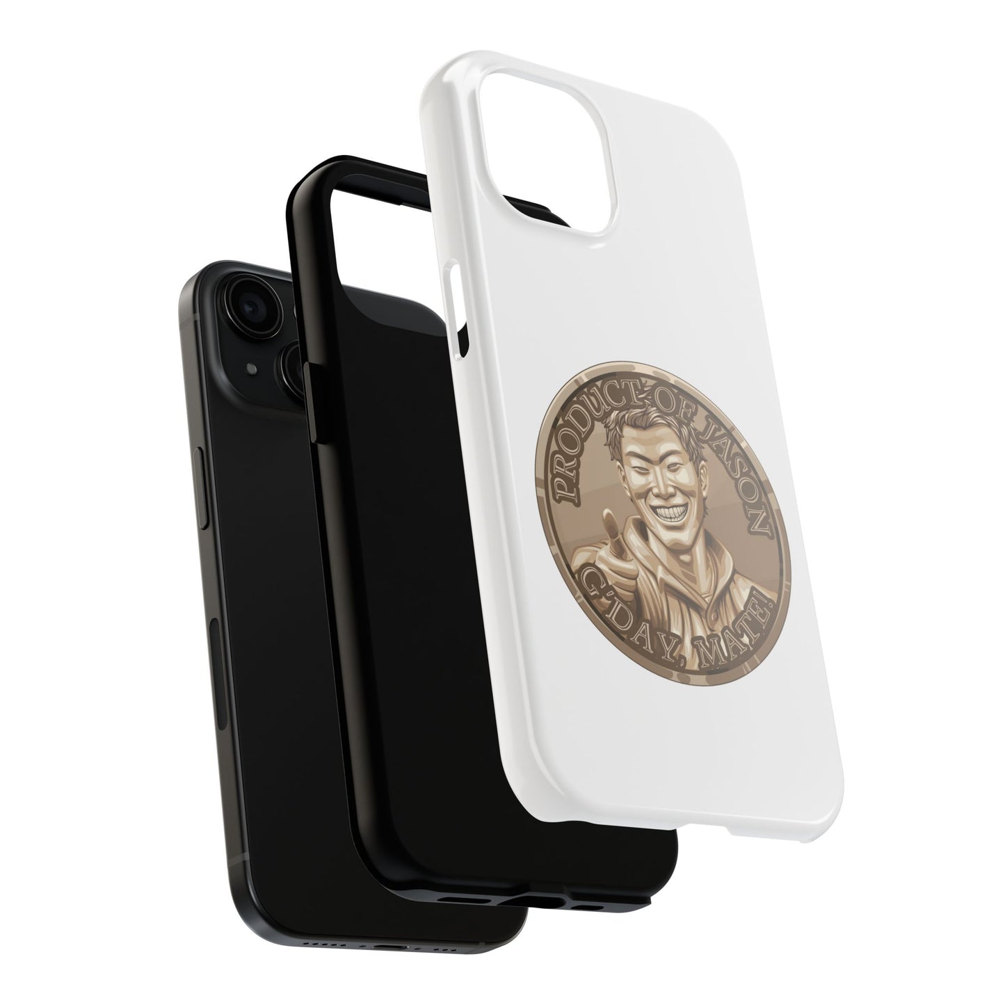 iPhone and Samsung Bronze Spirit Coin Tough Phone Case - Durable Protection