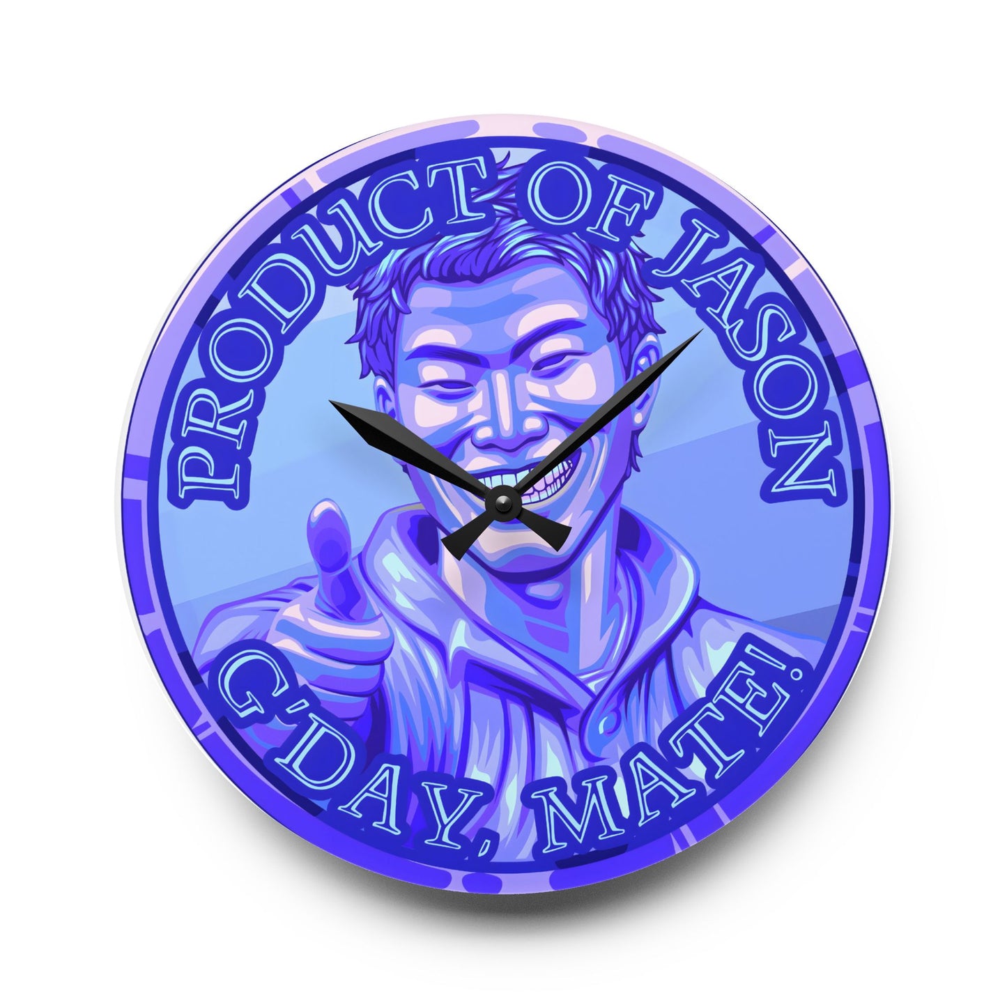 Diamond Spirit Coin Product of Jason Asano G'Day Mate Acrylic Wall Clock