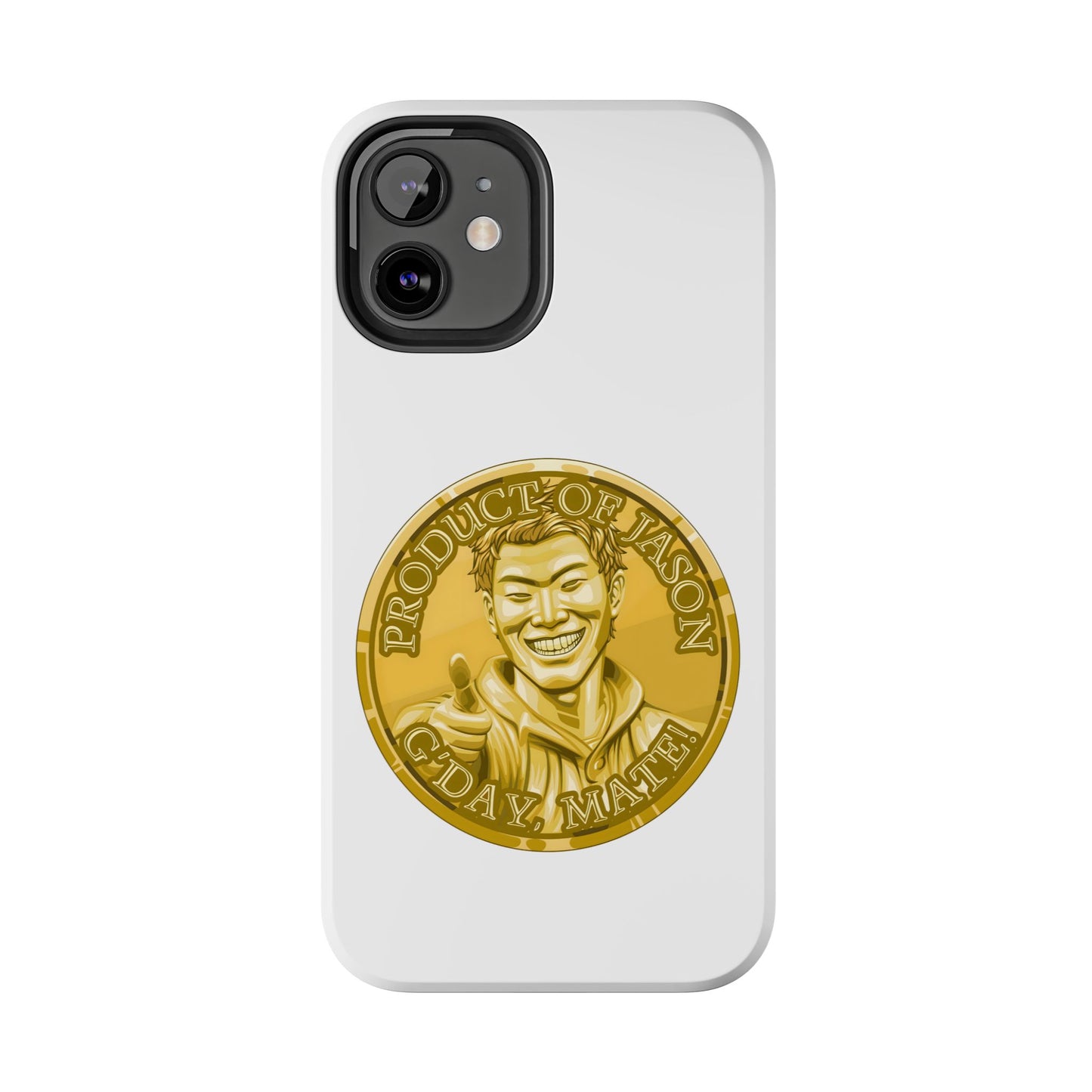 iPhone and Samsung Gold Spirit Coin Tough Phone Case - Durable Protection