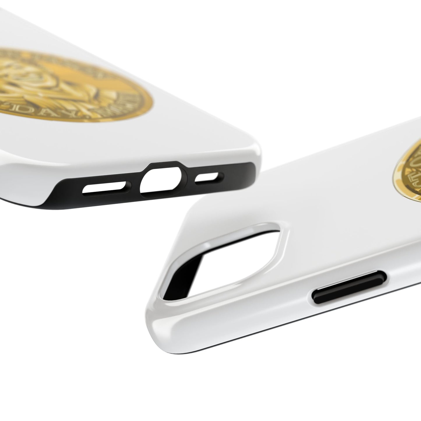 iPhone and Samsung Gold Spirit Coin Tough Phone Case - Durable Protection