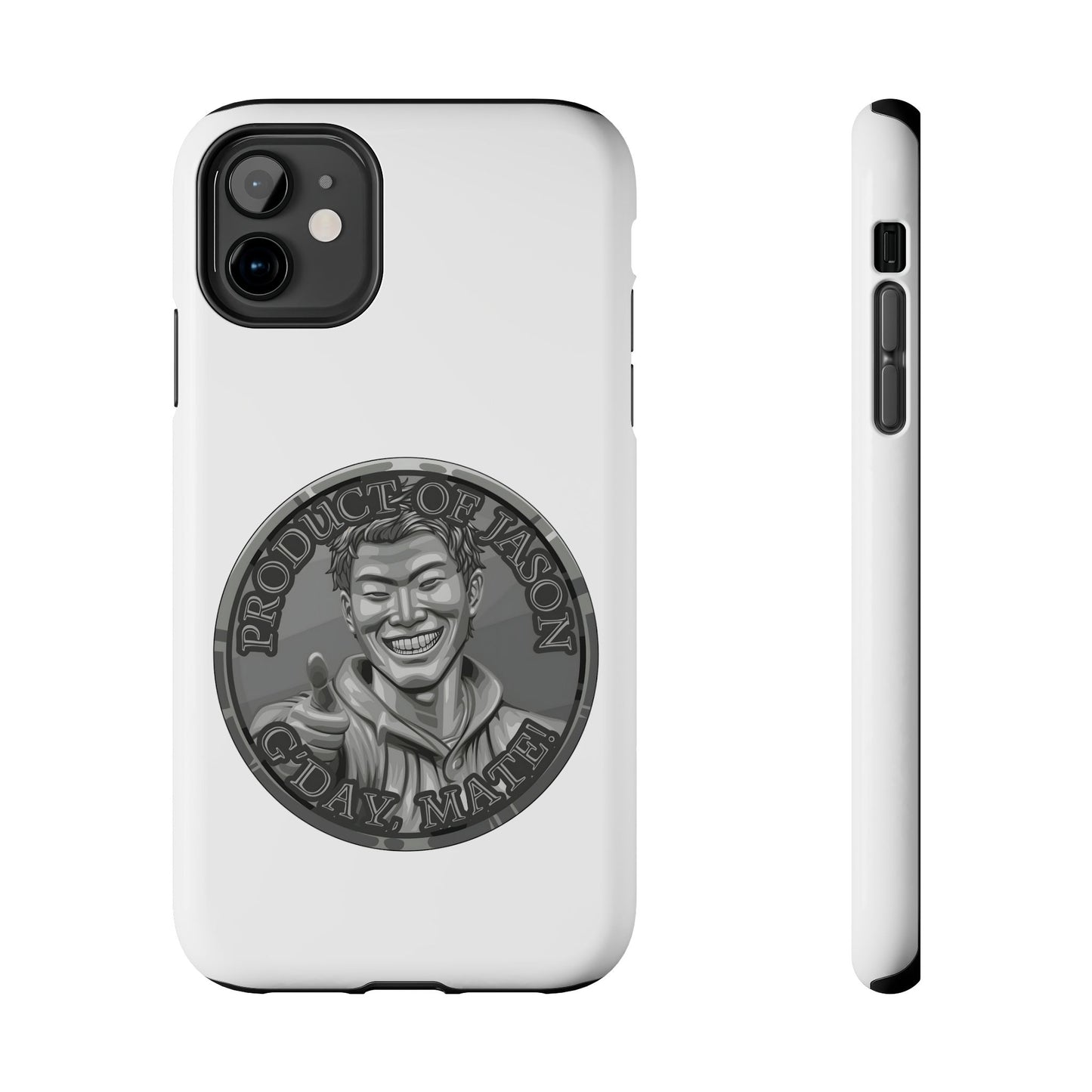 iPhone and Samsung Iron Spirit Coin Tough Phone Case - Durable Protection