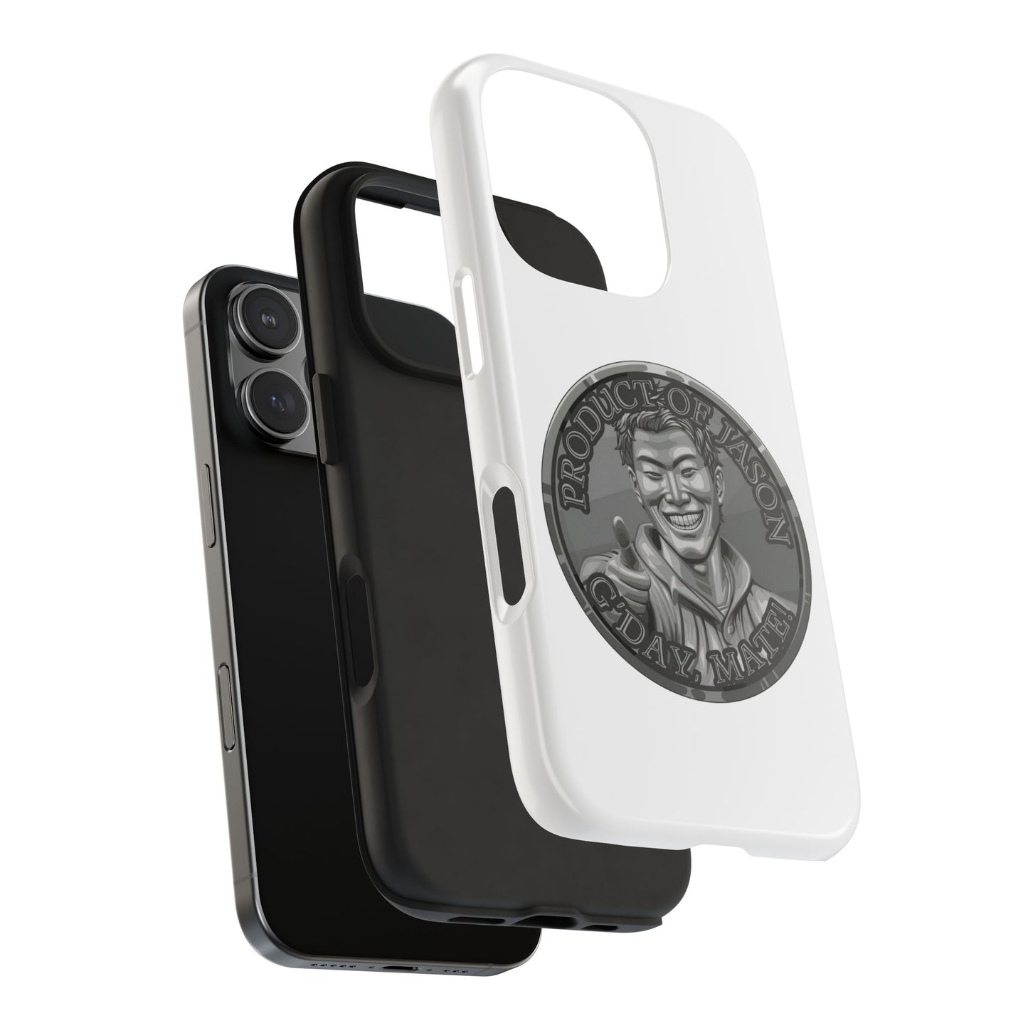 iPhone and Samsung Iron Spirit Coin Tough Phone Case - Durable Protection
