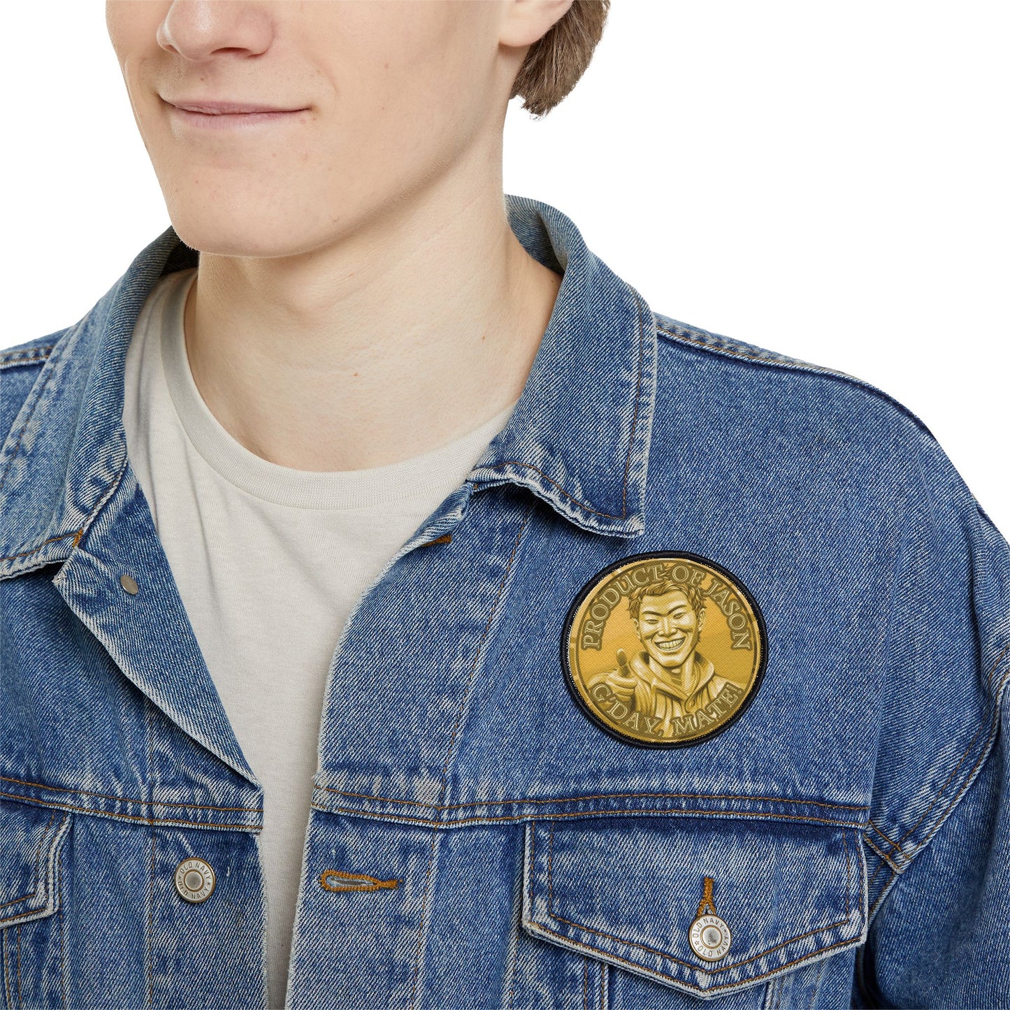 Product of Jason, G'day Mate Gold Rank Spirit Coin Patch HWFWM Fan Merch Fan Designed Spirit Coin Patch He Who Fights with Monsters