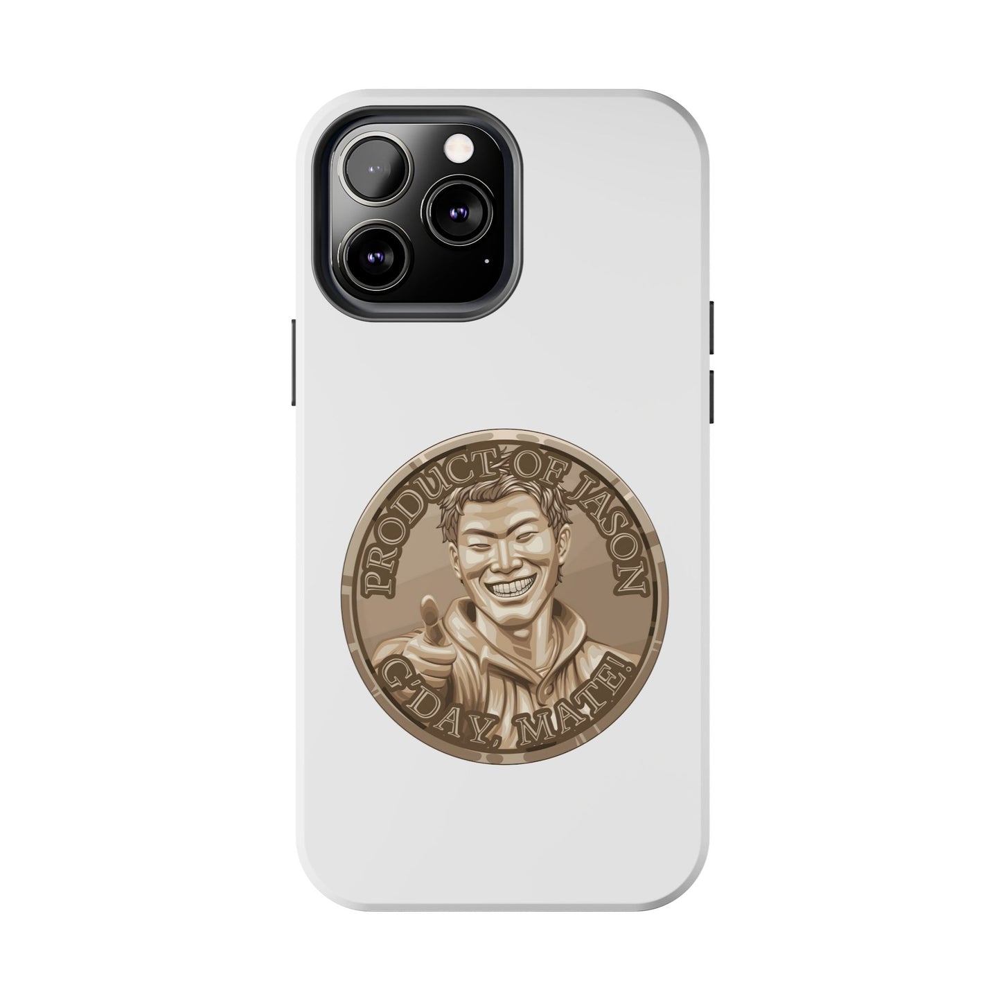 iPhone and Samsung Bronze Spirit Coin Tough Phone Case - Durable Protection