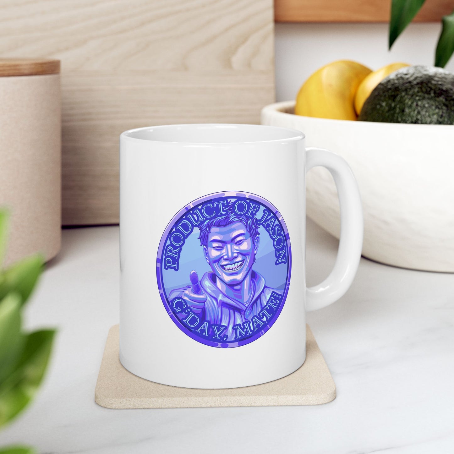 Diamond Spirit Coin Coffee Mug of He Who Fights With Monsters Jason Asano Diamond Coin Coffee Mug G'day Mate Product of Jason Coffee Mug
