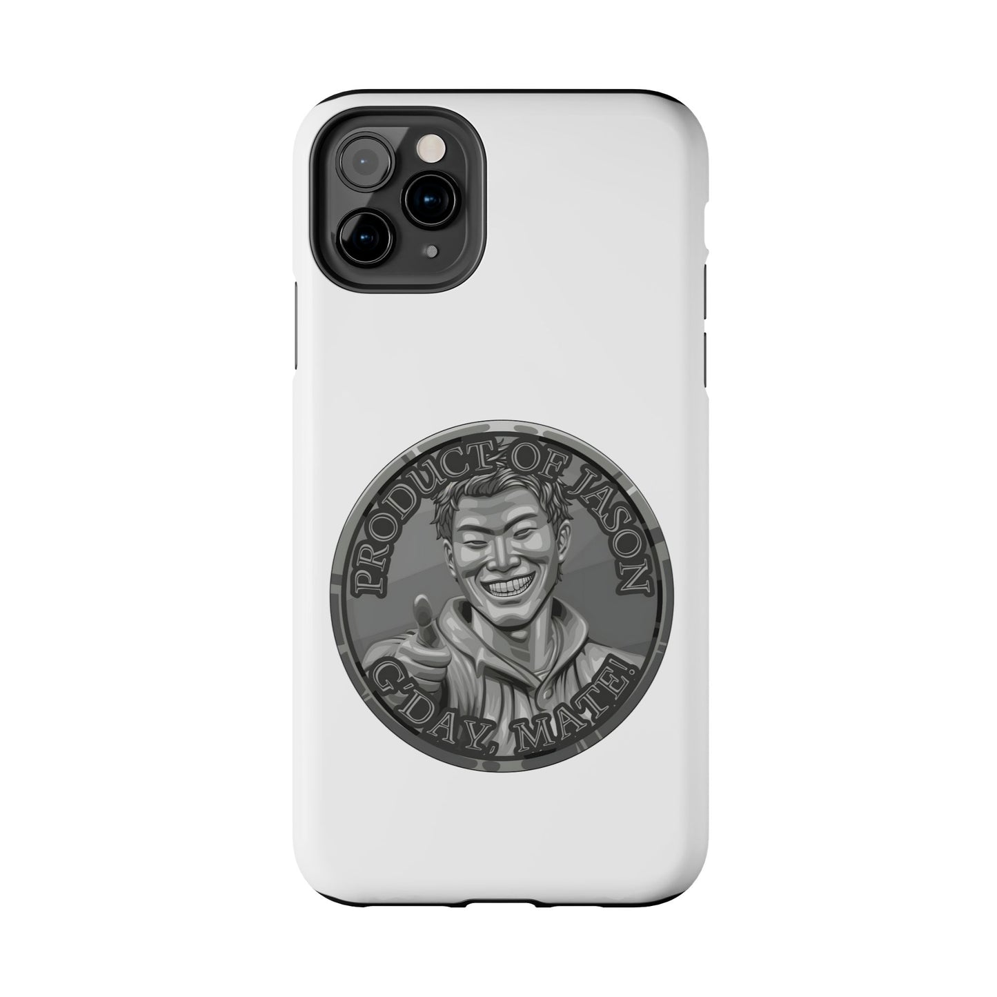 iPhone and Samsung Iron Spirit Coin Tough Phone Case - Durable Protection