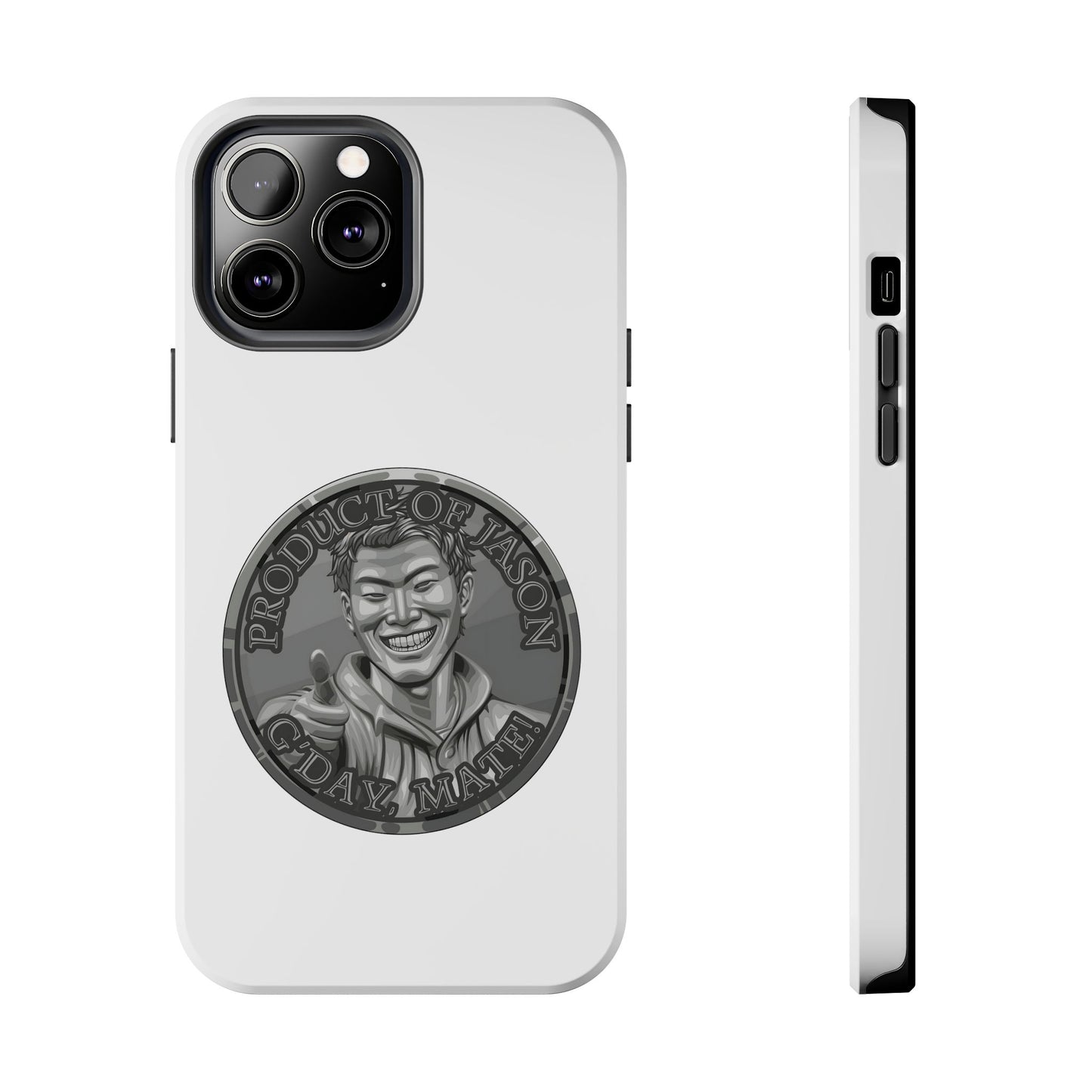 iPhone and Samsung Iron Spirit Coin Tough Phone Case - Durable Protection