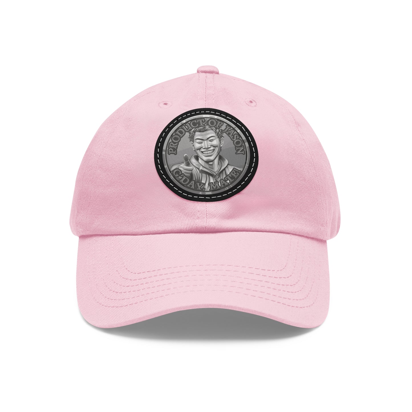 Silver Spirit Coin Leather Patch Hat of He Who Fights With Monsters Jason Asano Silver Coin Hat G'day Mate Product of Jason Ha ts