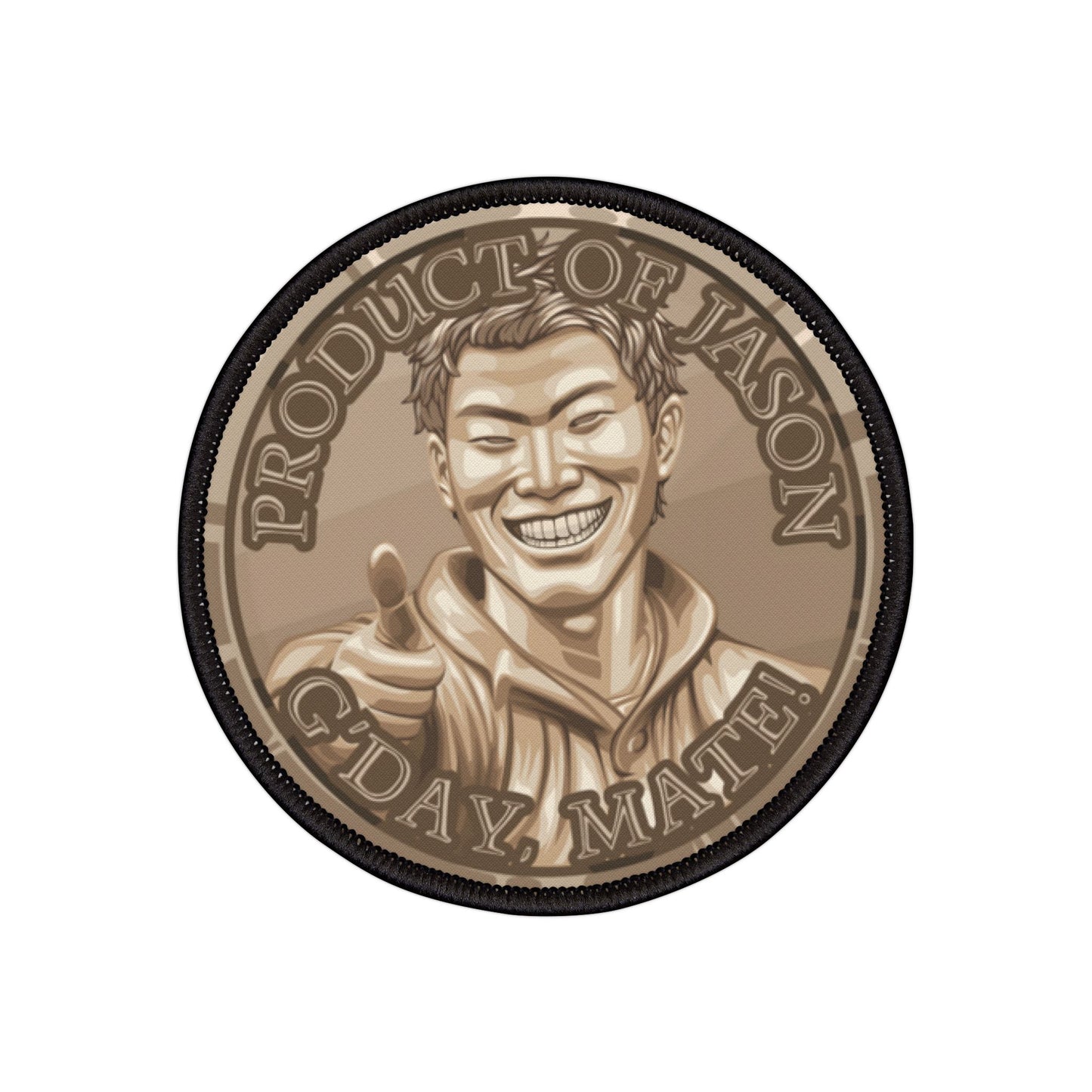 Product of Jason, G'day Mate Bronze Rank Spirit Coin Patch HWFWM Fan Merch Fan Designed Spirit Coin Patch He Who Fights with Monsters