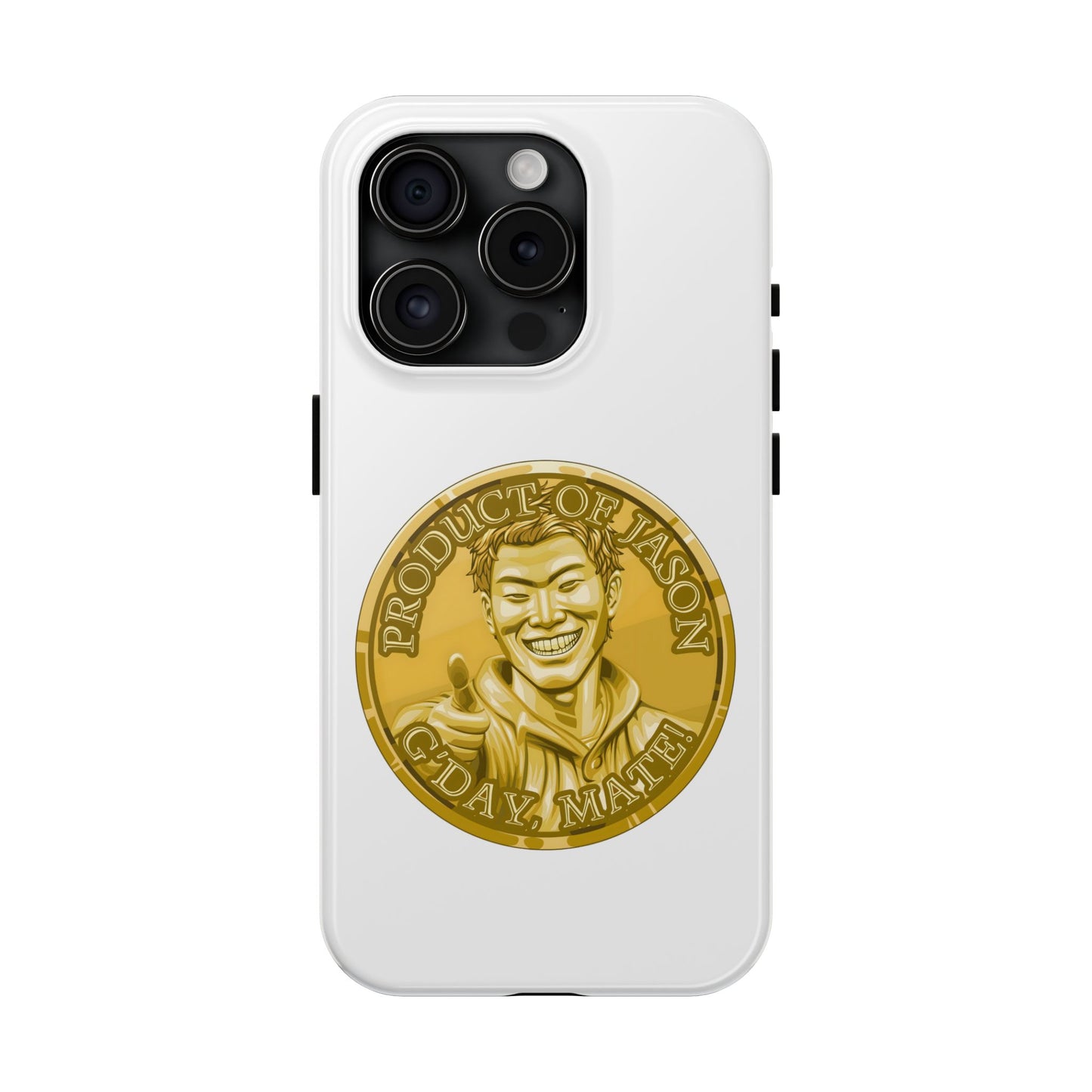 iPhone and Samsung Gold Spirit Coin Tough Phone Case - Durable Protection