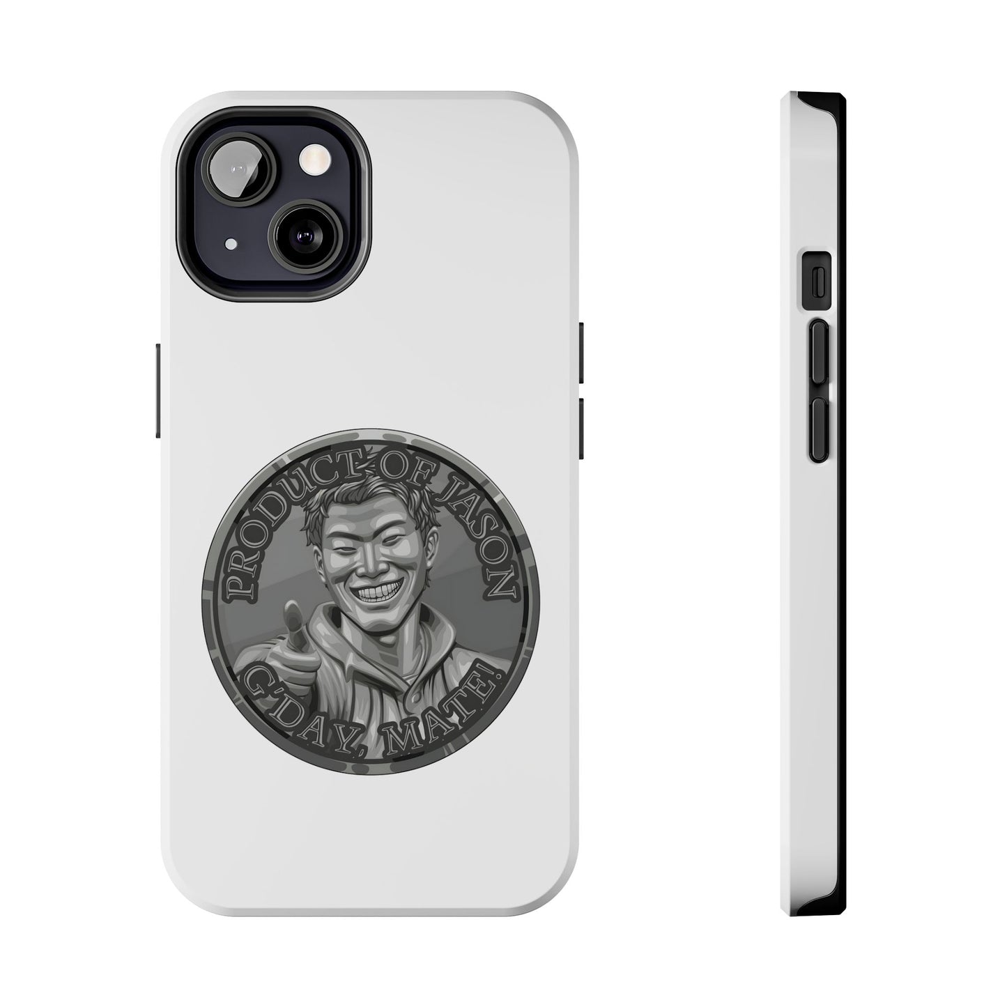 iPhone and Samsung Iron Spirit Coin Tough Phone Case - Durable Protection
