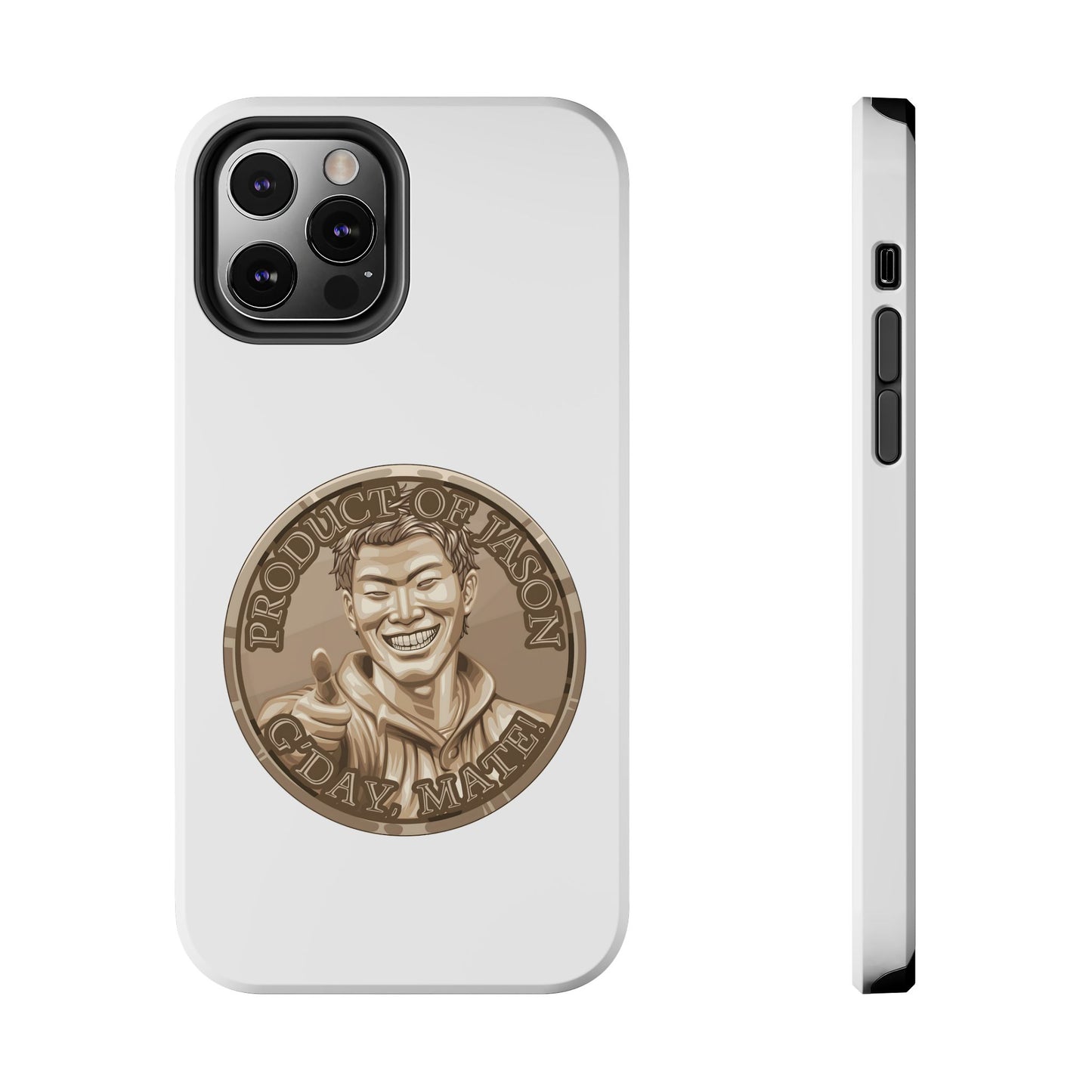 iPhone and Samsung Bronze Spirit Coin Tough Phone Case - Durable Protection