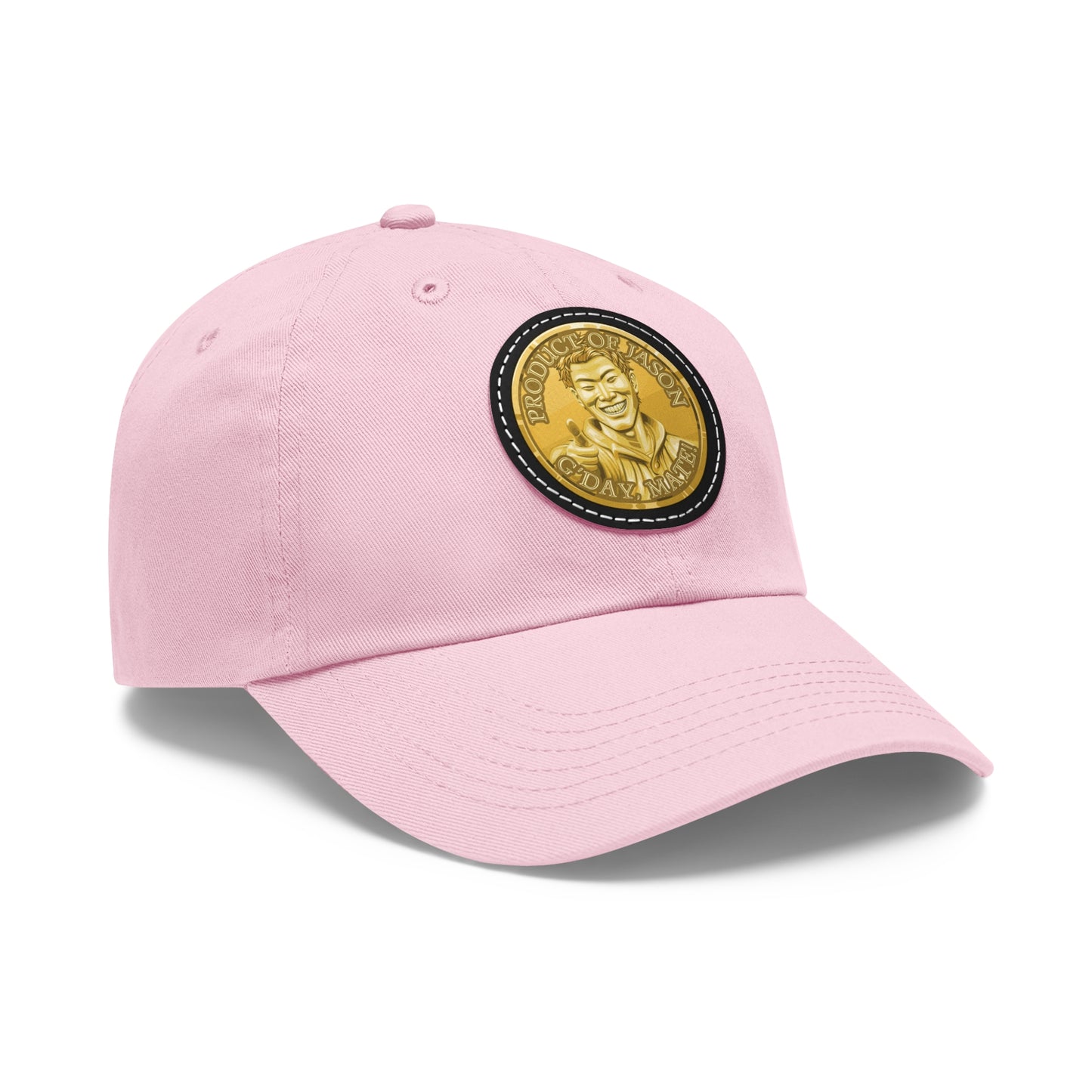 Gold Spirit Coin Leather Patch Hat of He Who Fights With Monsters Jason Asano Gold Coin Hat G'day Mate Product of Jason Ha ts