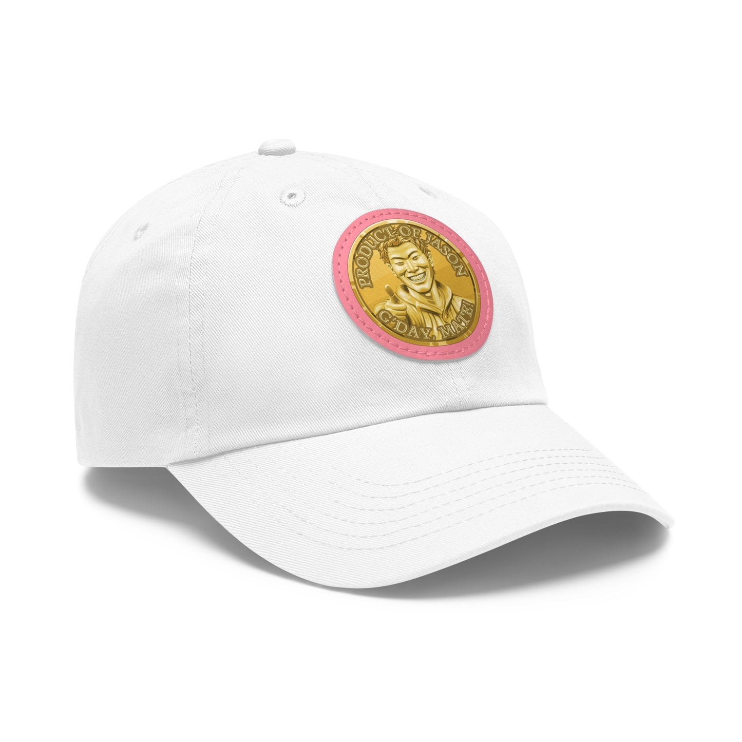 Gold Spirit Coin Leather Patch Hat of He Who Fights With Monsters Jason Asano Gold Coin Hat G'day Mate Product of Jason Ha ts