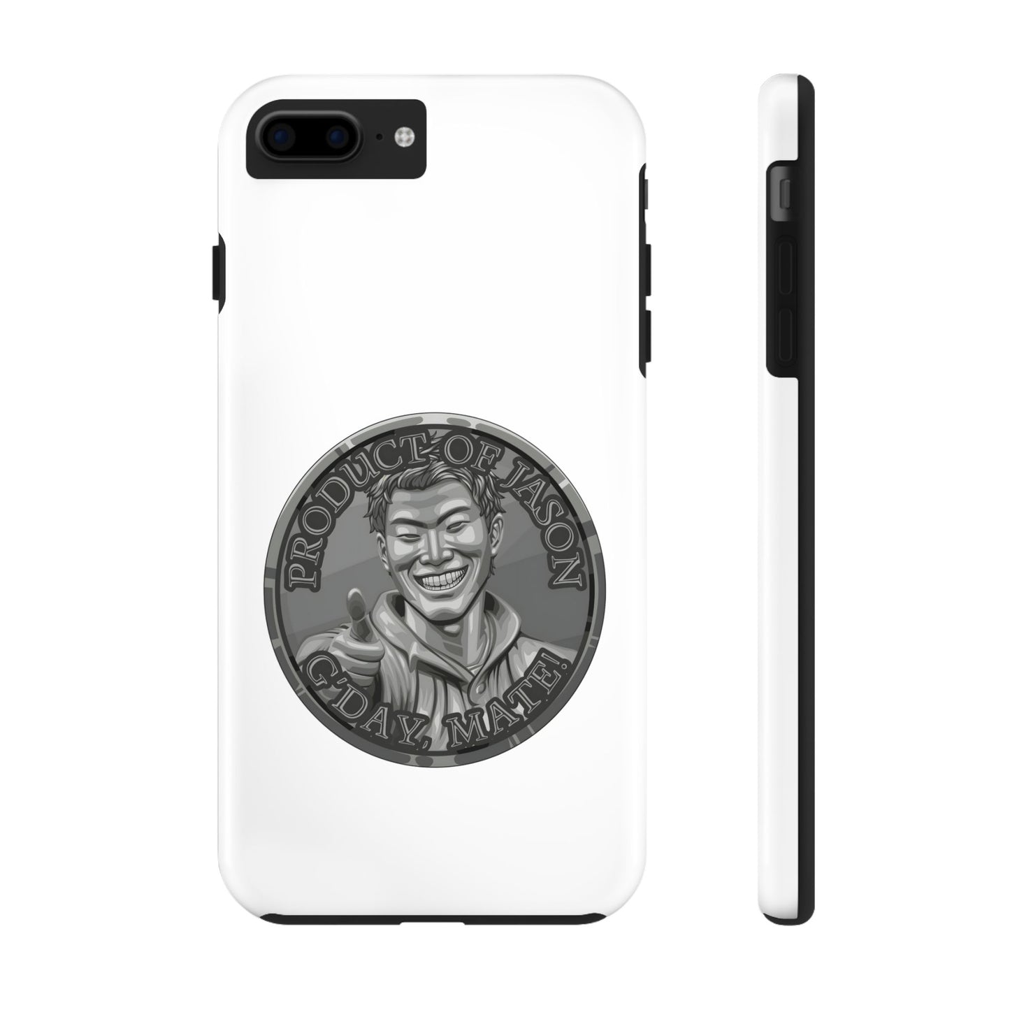 iPhone and Samsung Iron Spirit Coin Tough Phone Case - Durable Protection