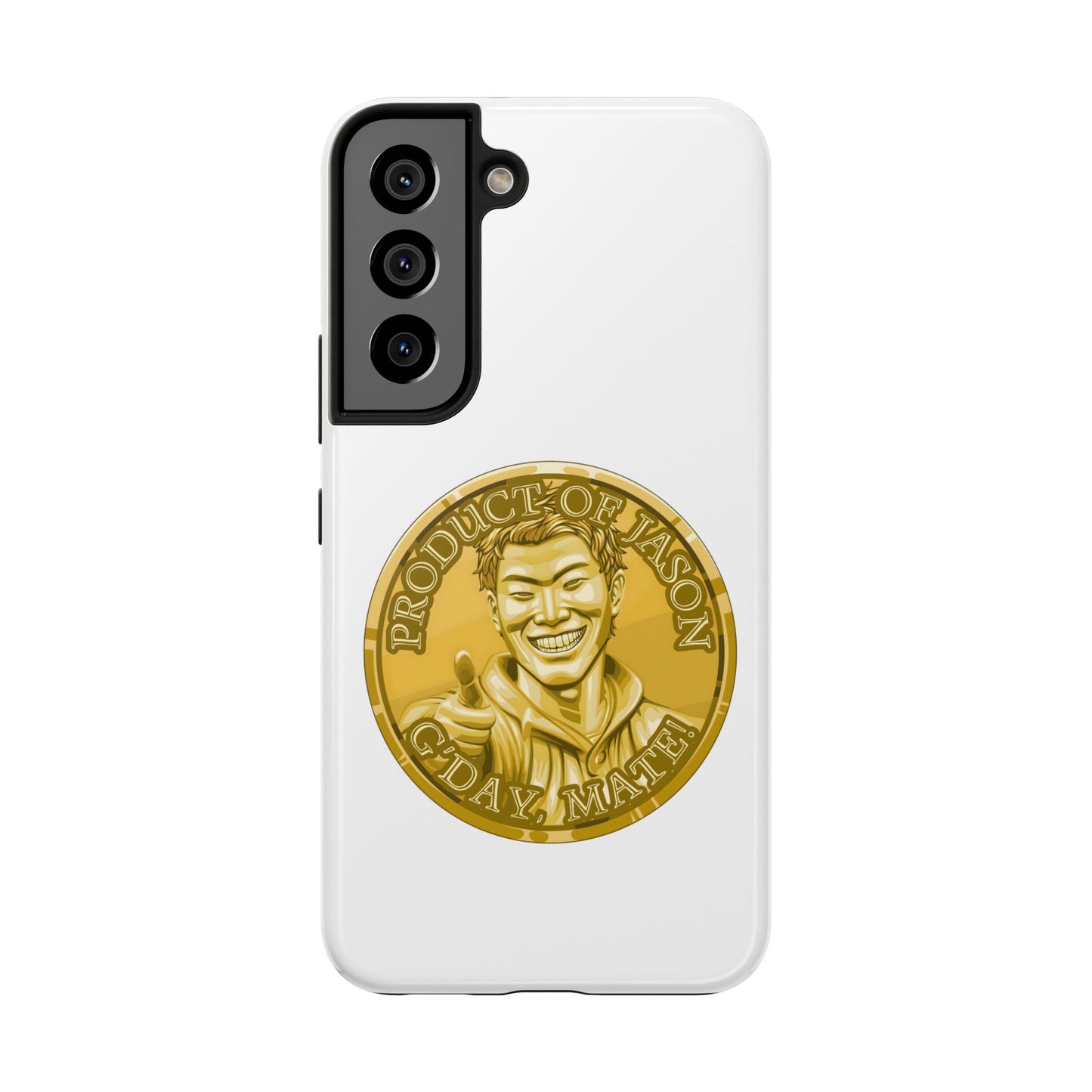 iPhone and Samsung Gold Spirit Coin Tough Phone Case - Durable Protection