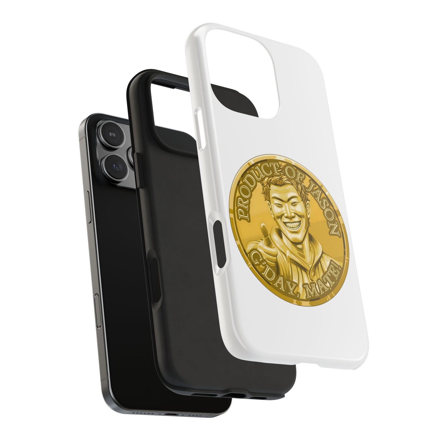 iPhone and Samsung Gold Spirit Coin Tough Phone Case - Durable Protection