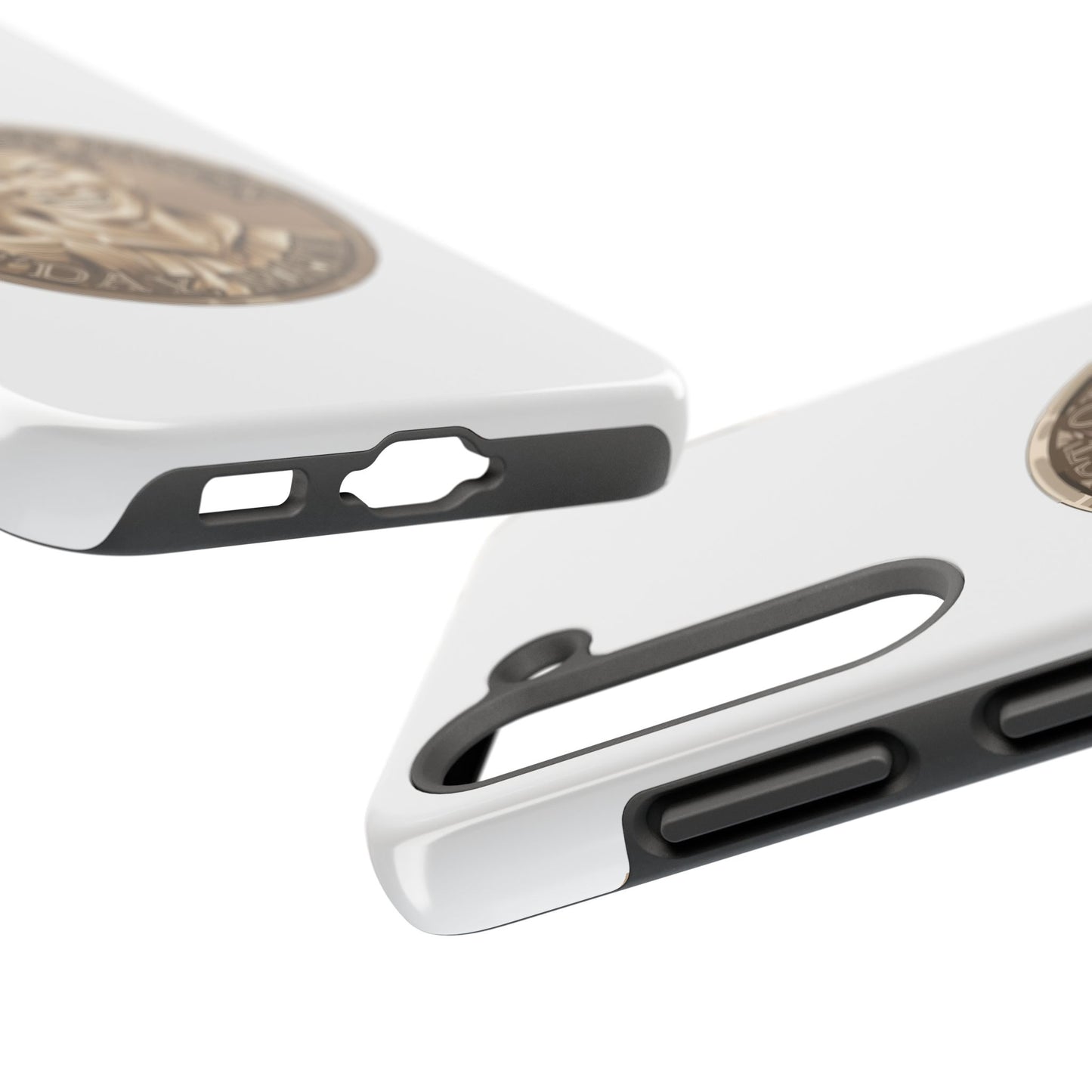 iPhone and Samsung Bronze Spirit Coin Tough Phone Case - Durable Protection