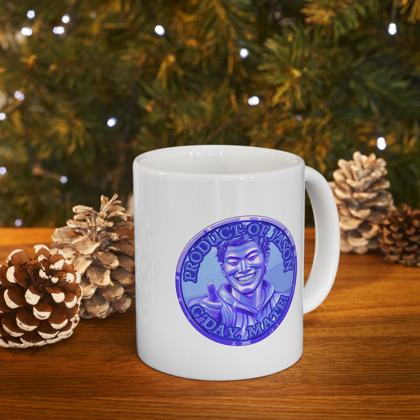 Diamond Spirit Coin Coffee Mug of He Who Fights With Monsters Jason Asano Diamond Coin Coffee Mug G'day Mate Product of Jason Coffee Mug