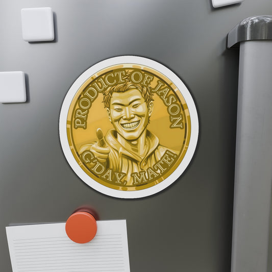 Gold Spirit Coin Magnet of He Who Fights With Monsters Jason Asano Gold Coin Magnet G'day Mate Product of Jason Magnet Gold Ranker Magnet