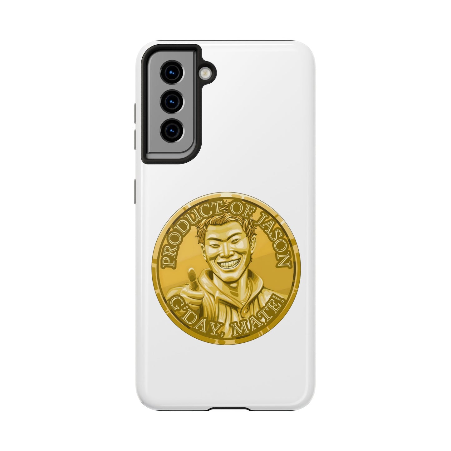 iPhone and Samsung Gold Spirit Coin Tough Phone Case - Durable Protection