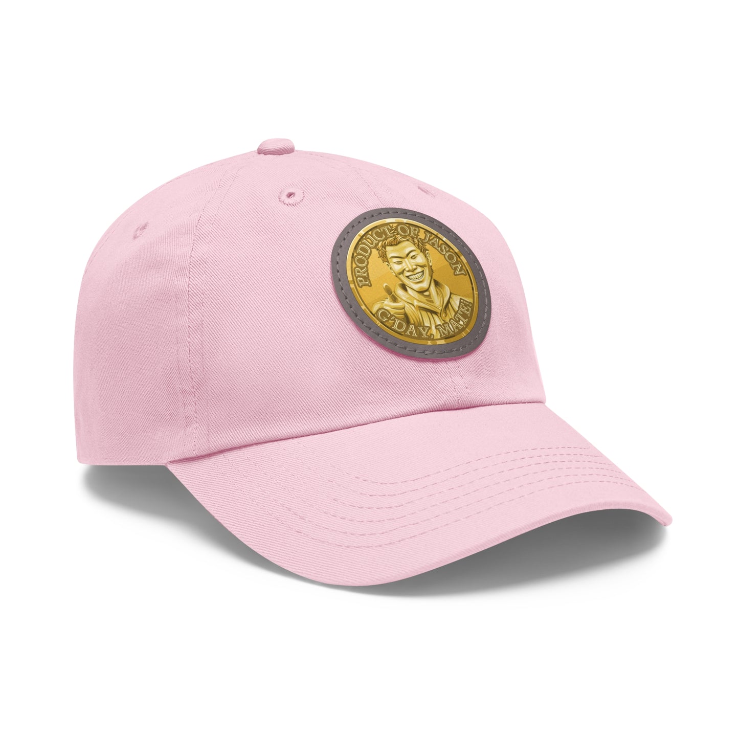 Gold Spirit Coin Leather Patch Hat of He Who Fights With Monsters Jason Asano Gold Coin Hat G'day Mate Product of Jason Ha ts