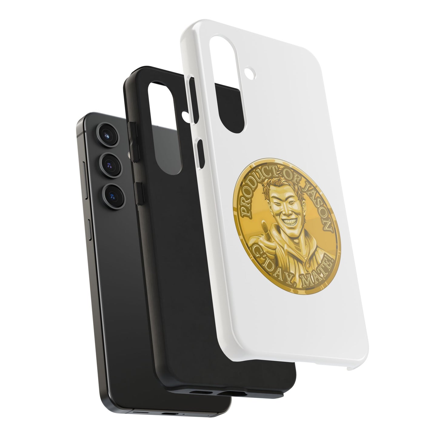 iPhone and Samsung Gold Spirit Coin Tough Phone Case - Durable Protection