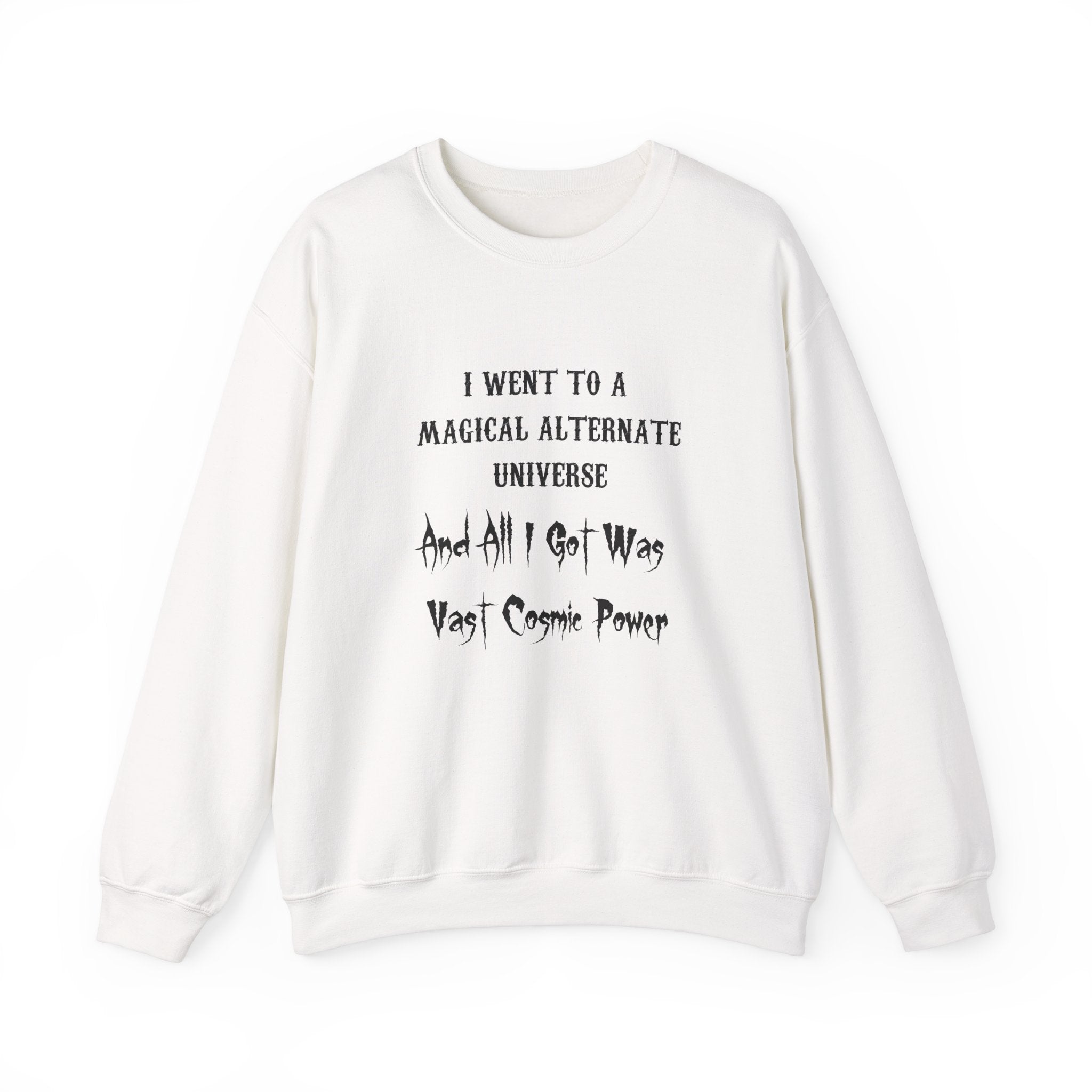 HWFWM Magical Alternate Universe Crewneck Sweatshirt - Vast Cosmic Power Design