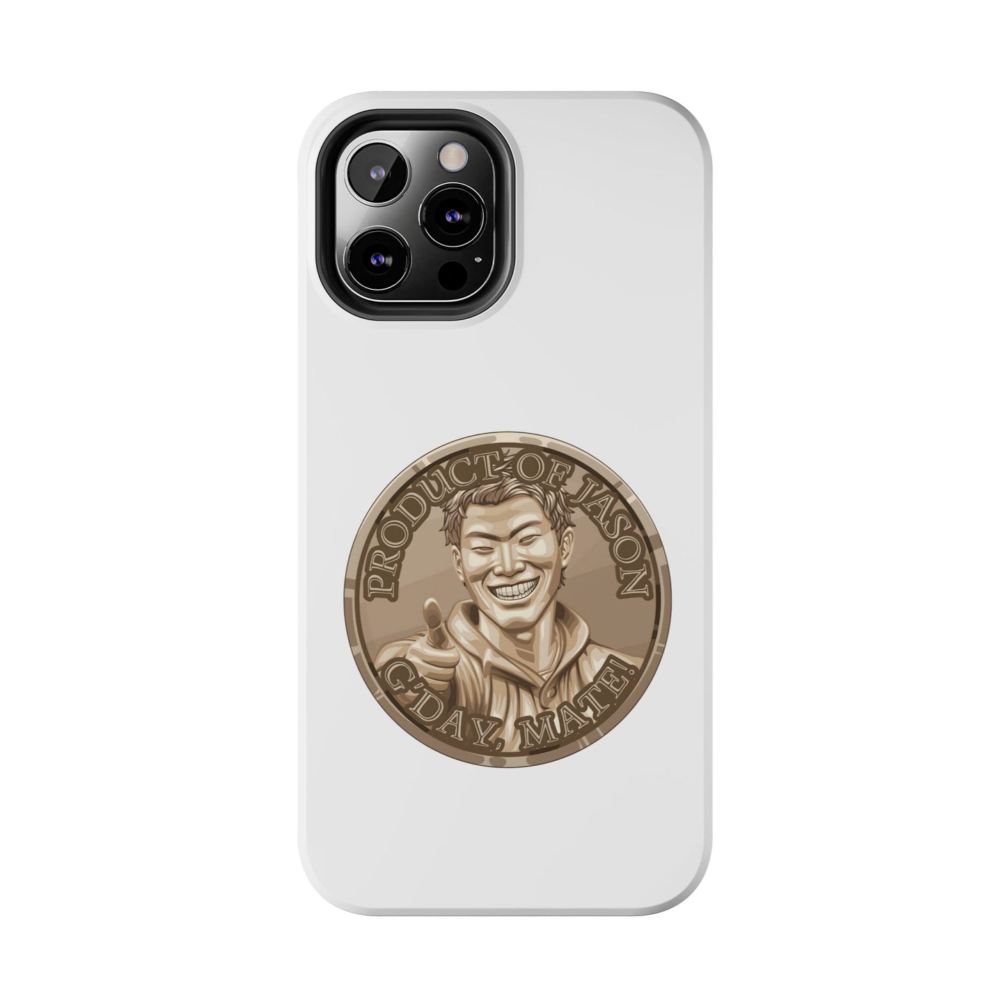 iPhone and Samsung Bronze Spirit Coin Tough Phone Case - Durable Protection